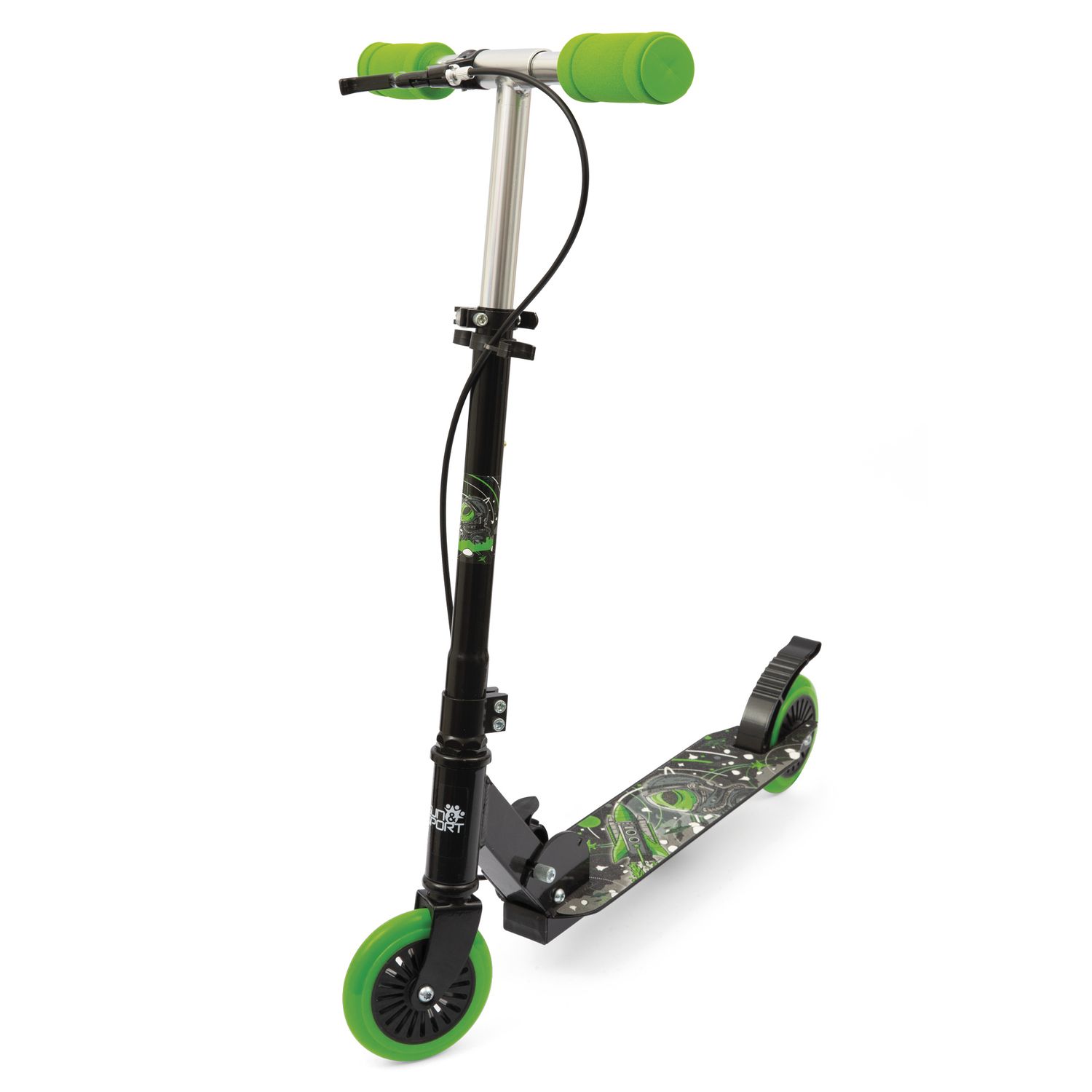 Monopattino pieghevole con doppio freno e pedana antiscivolo – sicuro e compatto - SUN&SPORT
