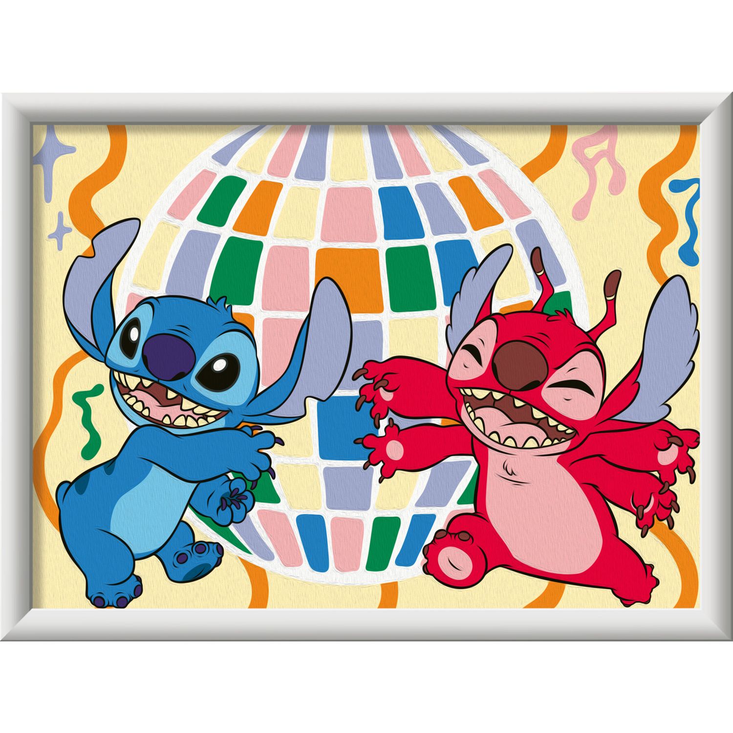 Ravensburger creart - stitch & leroy - set per dipingere con tavola e colori, 9+ anni - Disney Stitch