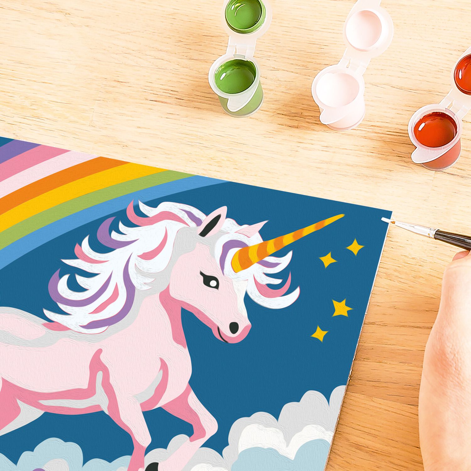 Ravensburger creart - unicorno rosa neon - kit di pittura per bambini 7+ anni - RAVENSBURGER