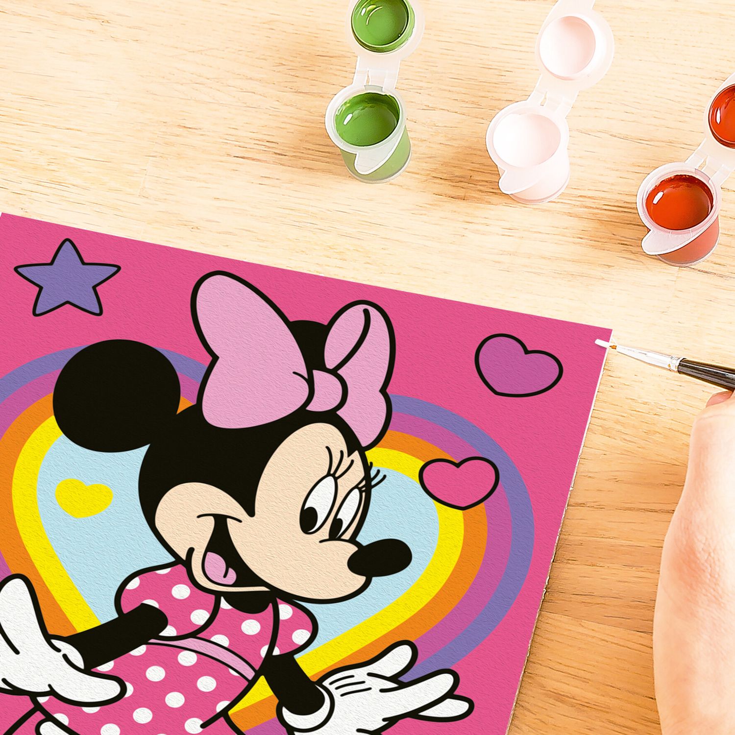 Ravensburger creart - minnie - dipingi con i numeri, set completo 7+ anni - Minnie