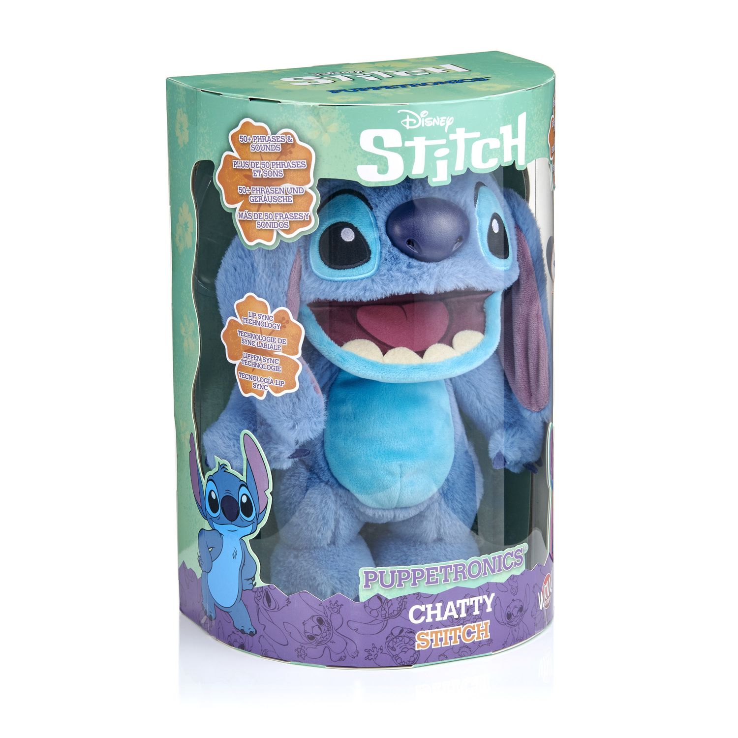 Peluche interattivo stitch 30 cm – parlante e reattivo al tocco - Disney Stitch