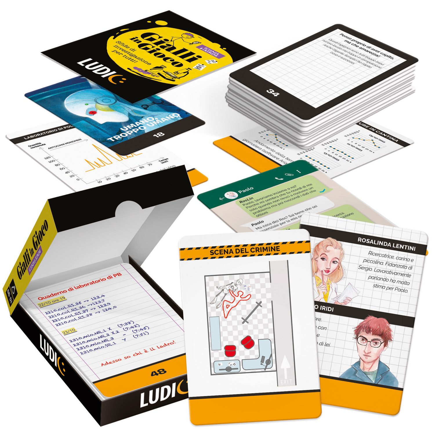 Gialli in gioco scienza & crimine - sfide di investigazione per tutti! - LUDIC