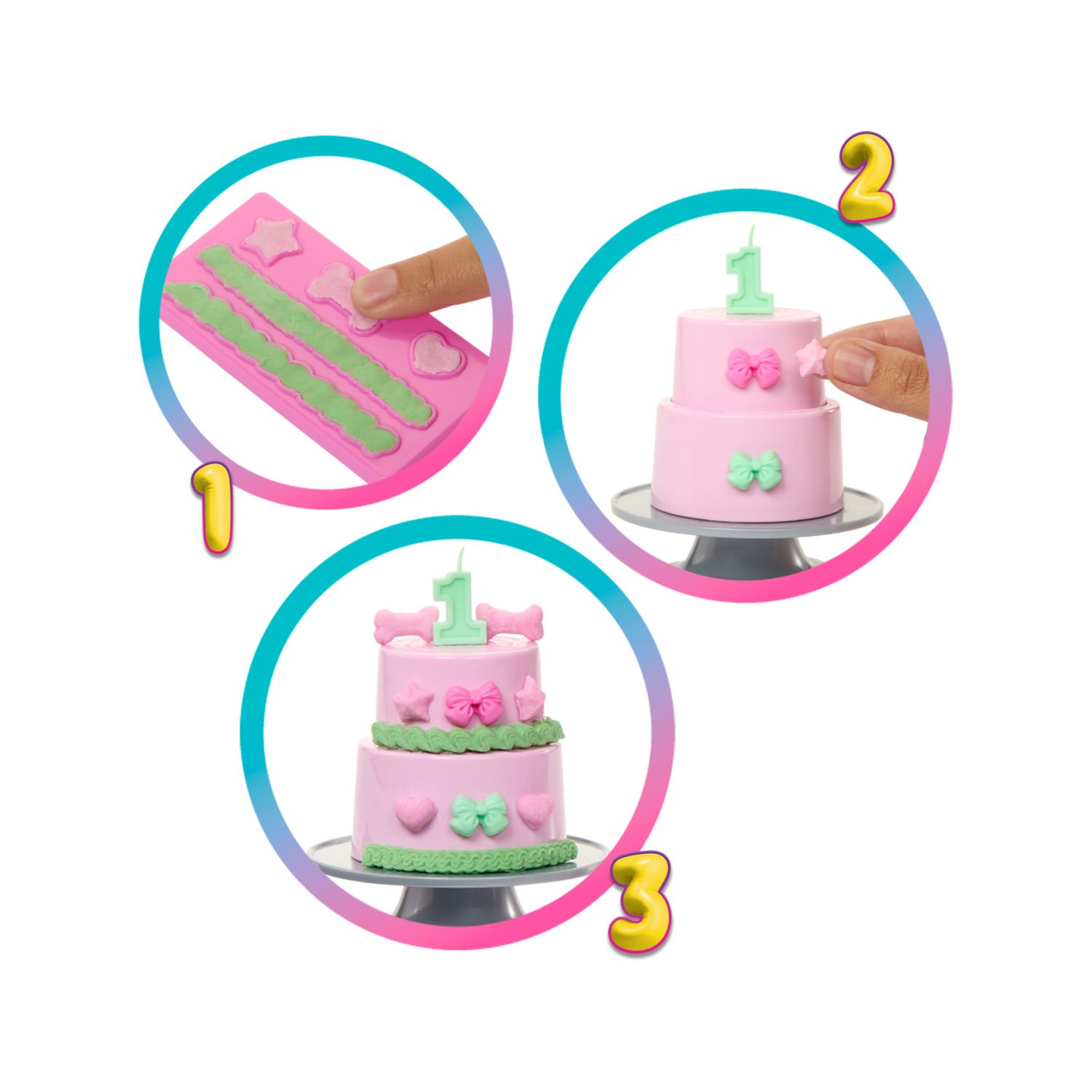 Barbie party unboxed - shimmerin' hearts serie compleanno del cucciolo, bambola con 10 accessori a sopresa - Barbie