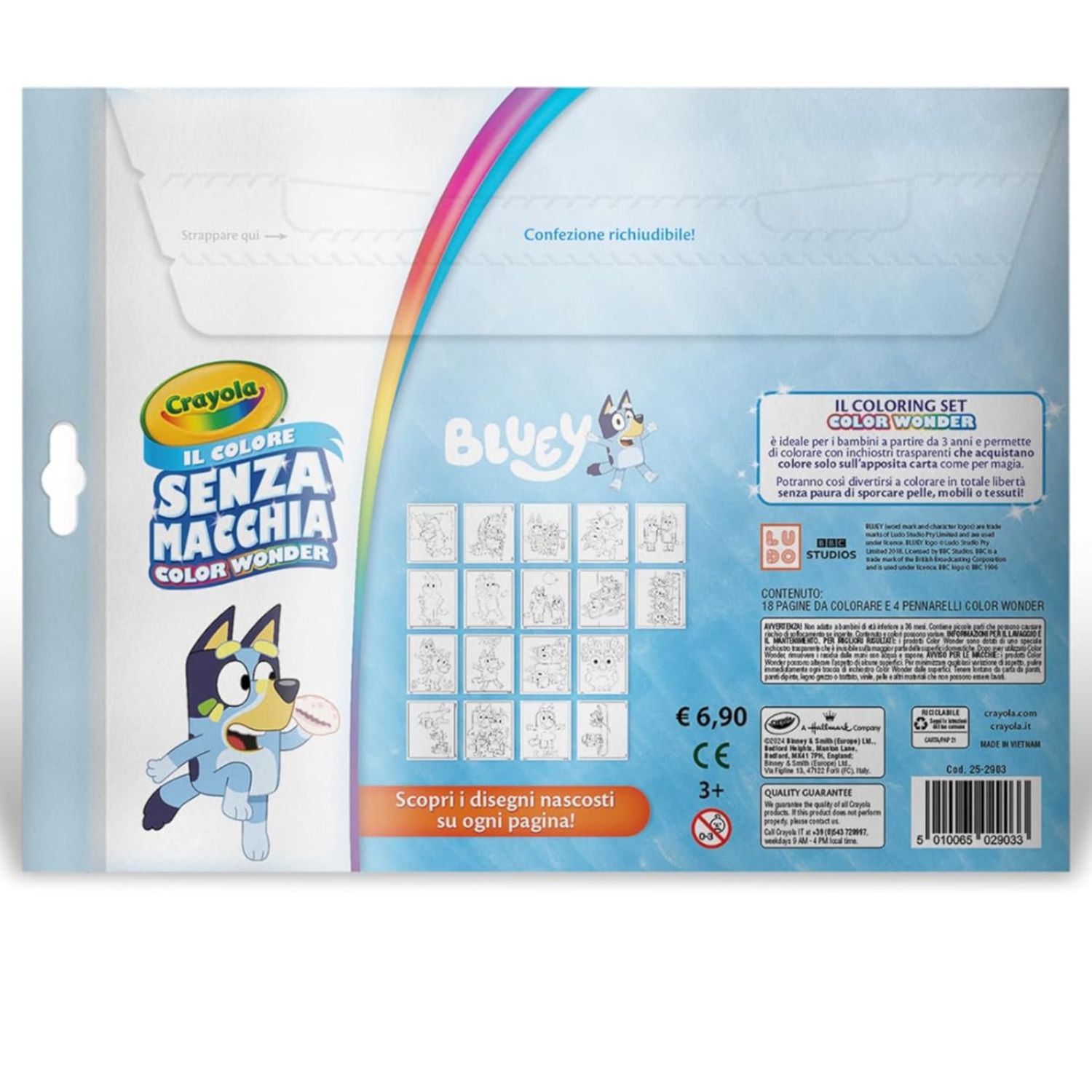 Color wonder, set paw patrol  con 18 pagine da colorare e 4 pennarelli - Paw Patrol