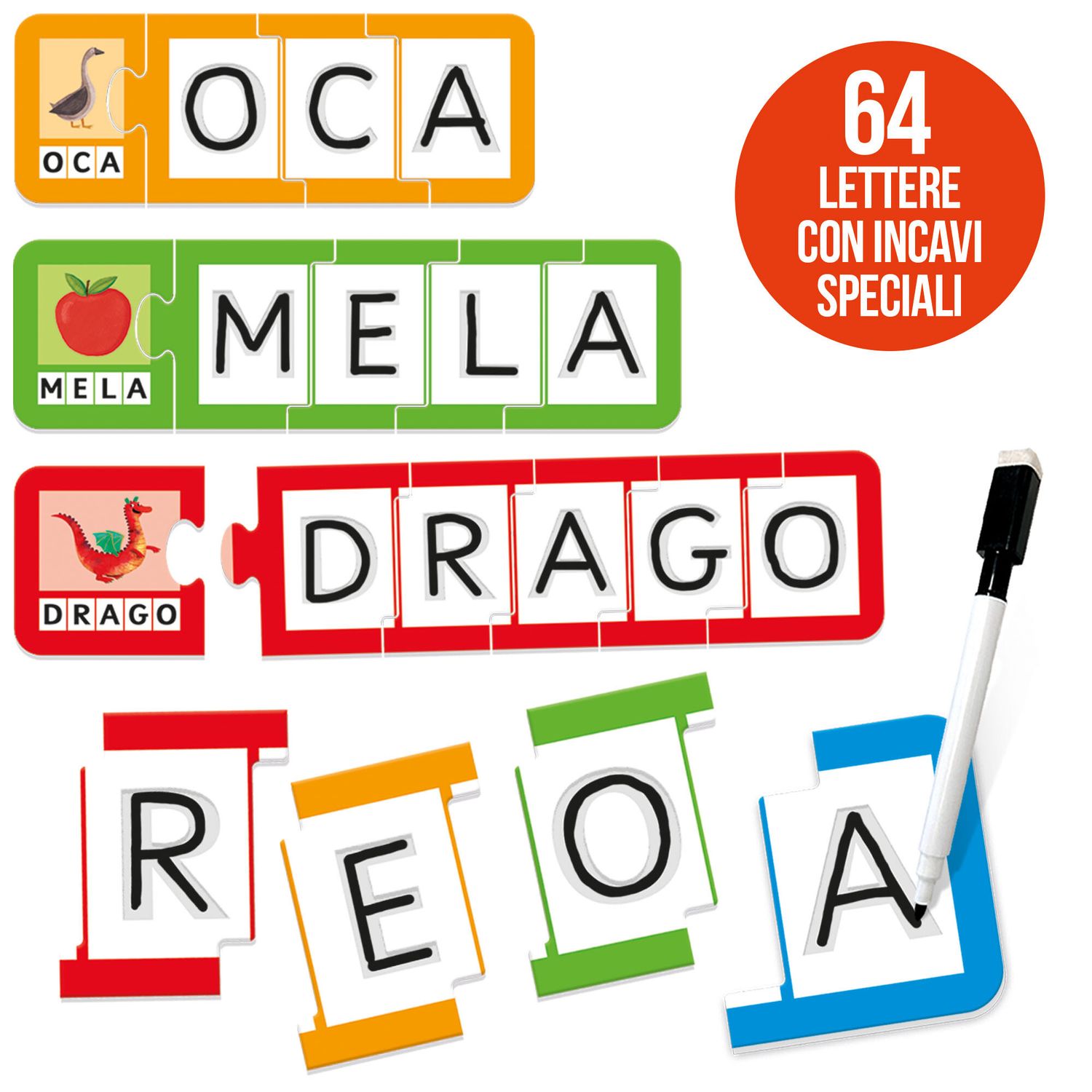 Il giocalettere – tombola delle parole per leggere e scrivere divertendosi - HEADU