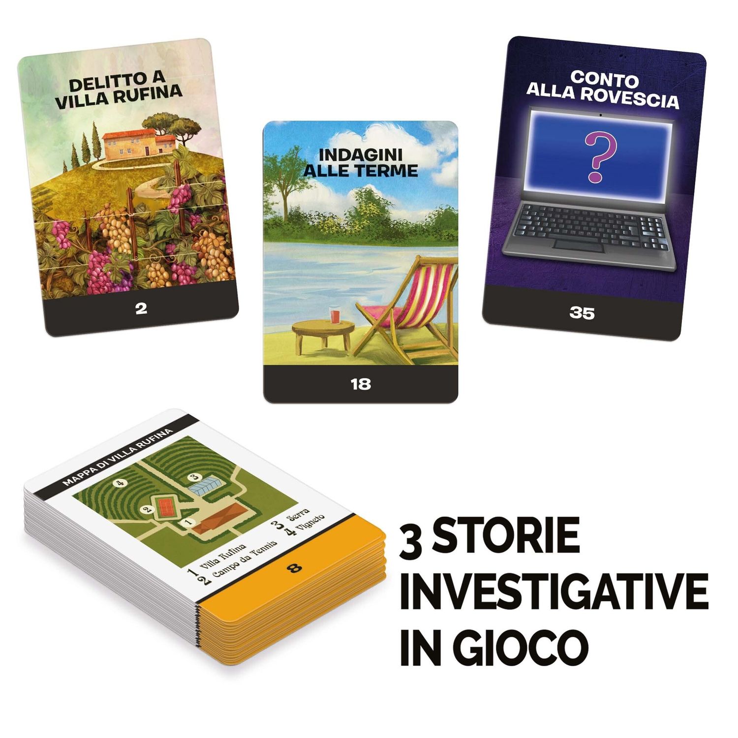 Gialli in gioco delitti in vacanza - sfide di investigazione per tutti! - LUDIC