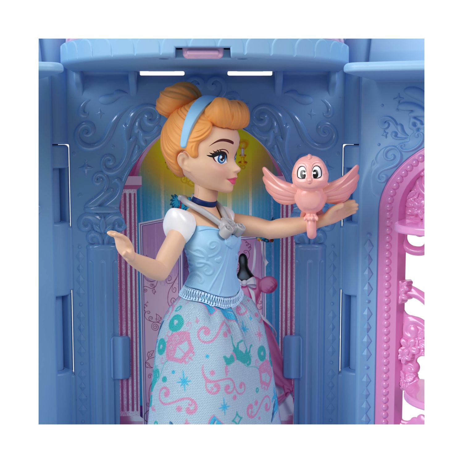 Mattel disney princess - torre a sorpresa, set con mini bambola del mondo disney e accessori a sorpresa inclusi - DISNEY PRINCESS