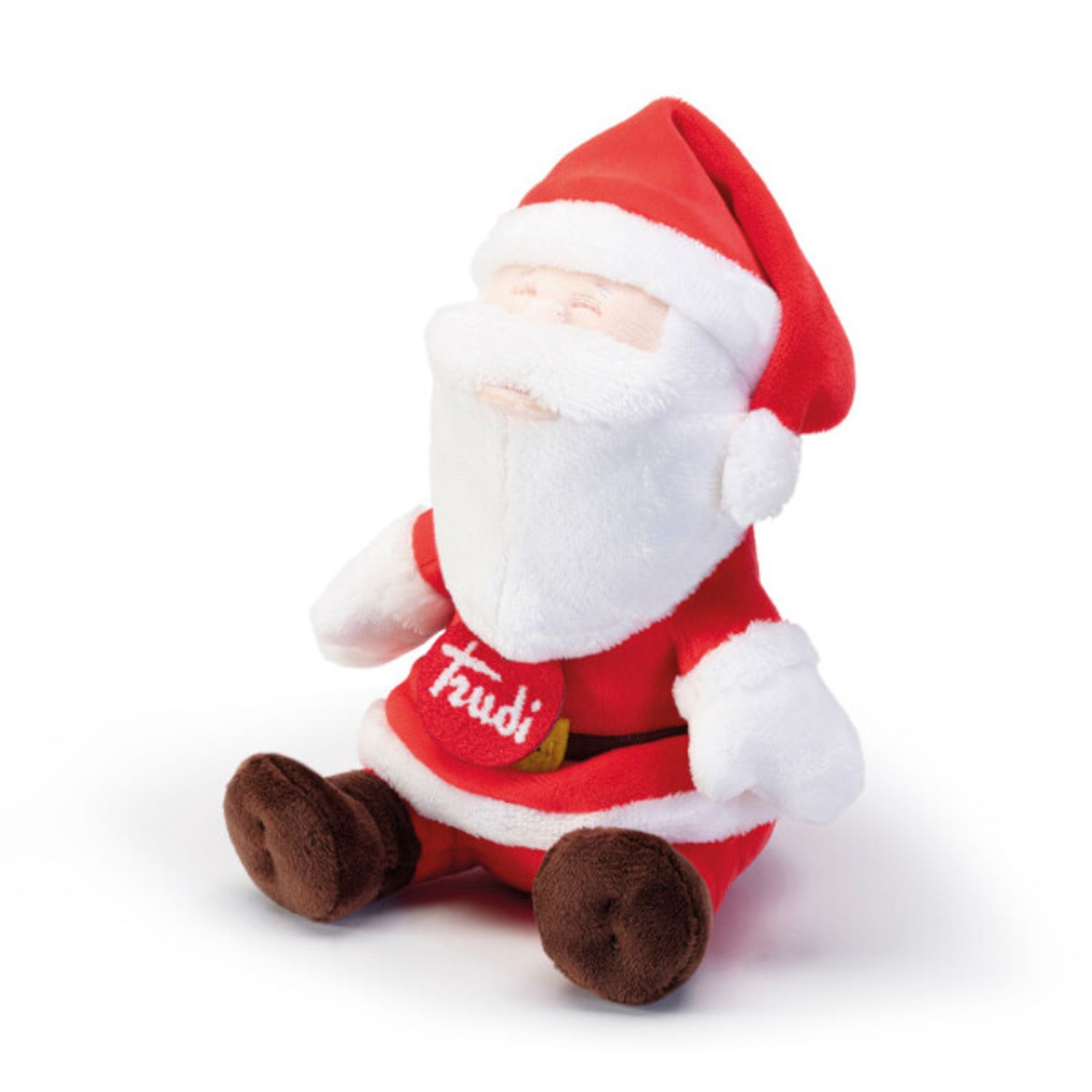 Peluche trudino babbo natale seduto - trudi - Trudi