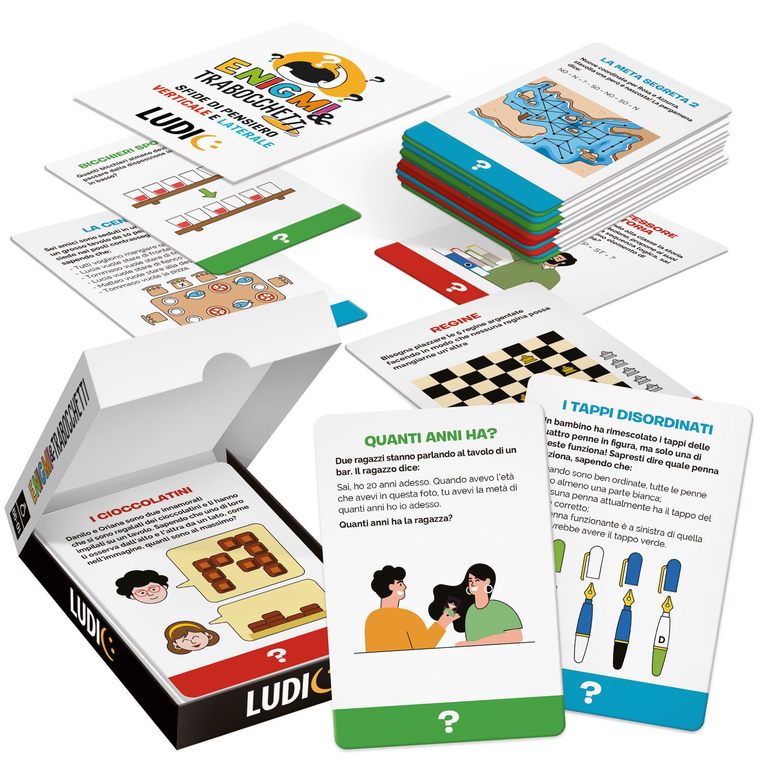 Enigmi e trabocchetti – carte con rompicapi per allenare il pensiero logico - LUDIC