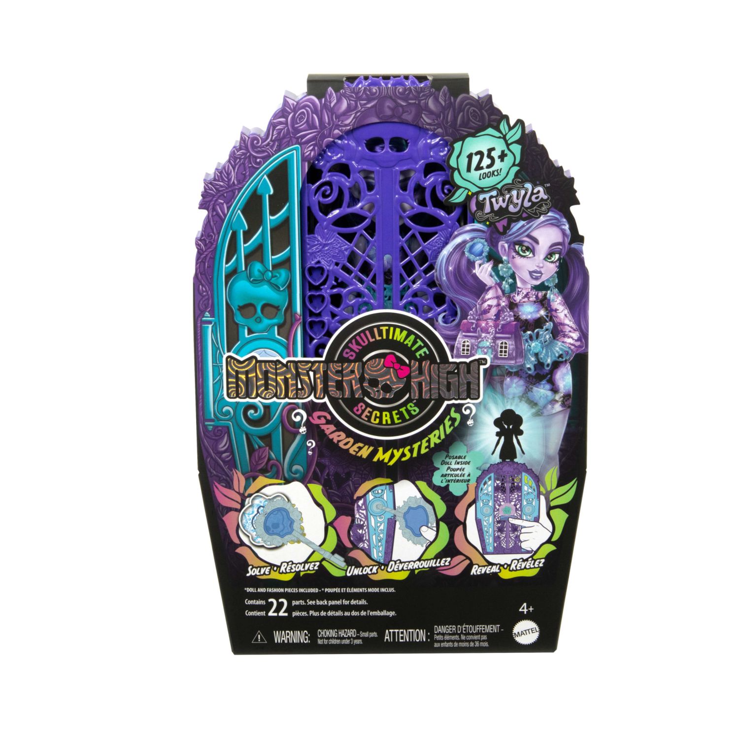 Monster high - twyla e i misteri in giardino, set con bambola e guardaroba, 19 accessori e abiti inclusi - Monster High