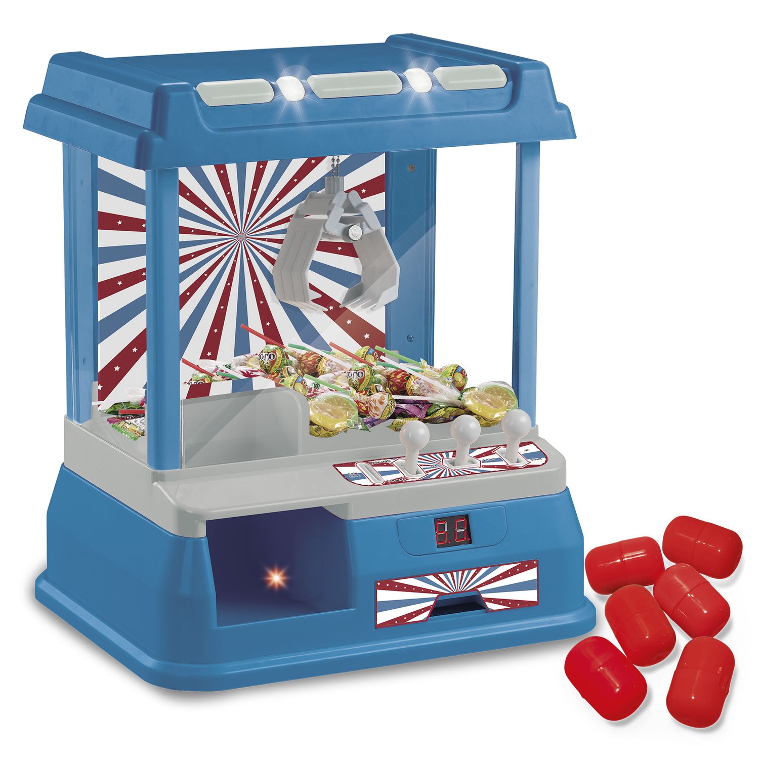 Mini macchina acchiappapremi surprise machine – gioco interattivo con luci e suoni, capsule e timer - zig zag - ZIG ZAG