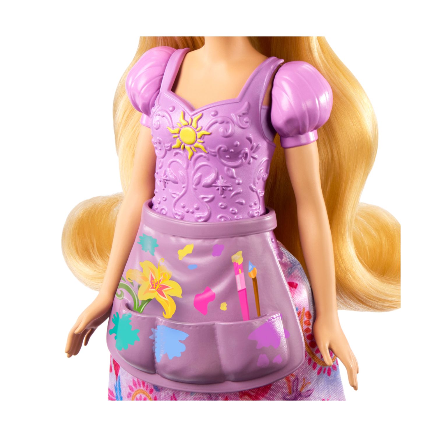 Mattel disney princess - rapunzel 2 storie in 1, bambola alla moda ispirata al film rapunzel con 2 look intercambiabili - DISNEY PRINCESS