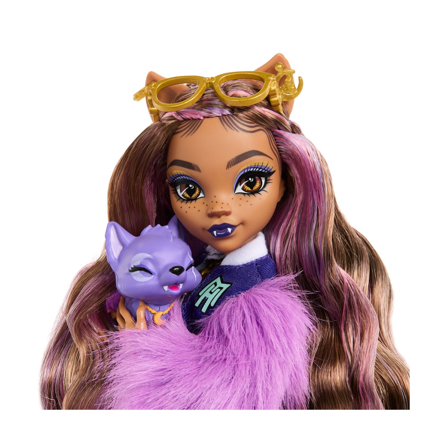 Monster high - clawdeen wolf, bambola dal look mostruoso con cucciolo crescent e accessori inclusi - Monster High