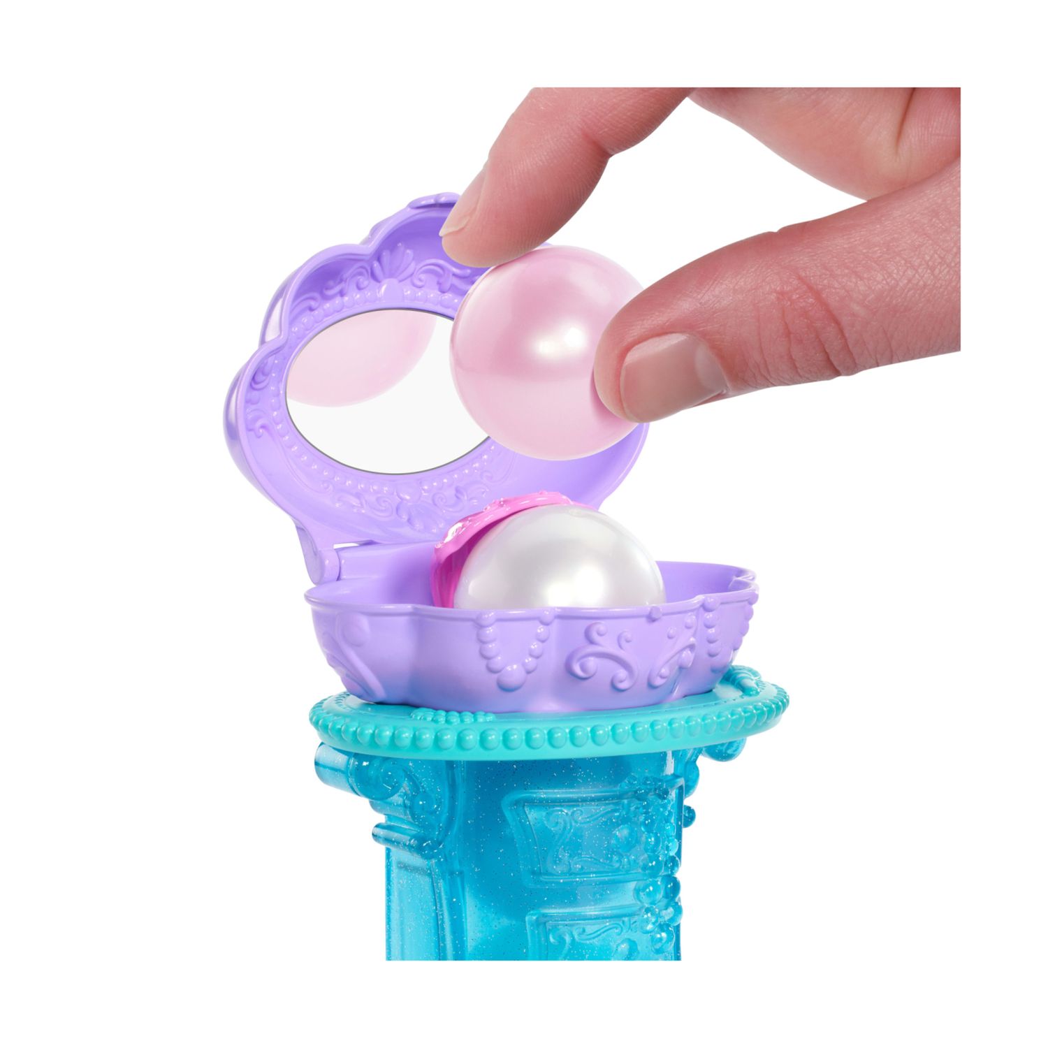 Mattel disney princess - ariel e la specchiera magica, set bambola con coda da sirena rimovibile e specchiera - DISNEY PRINCESS