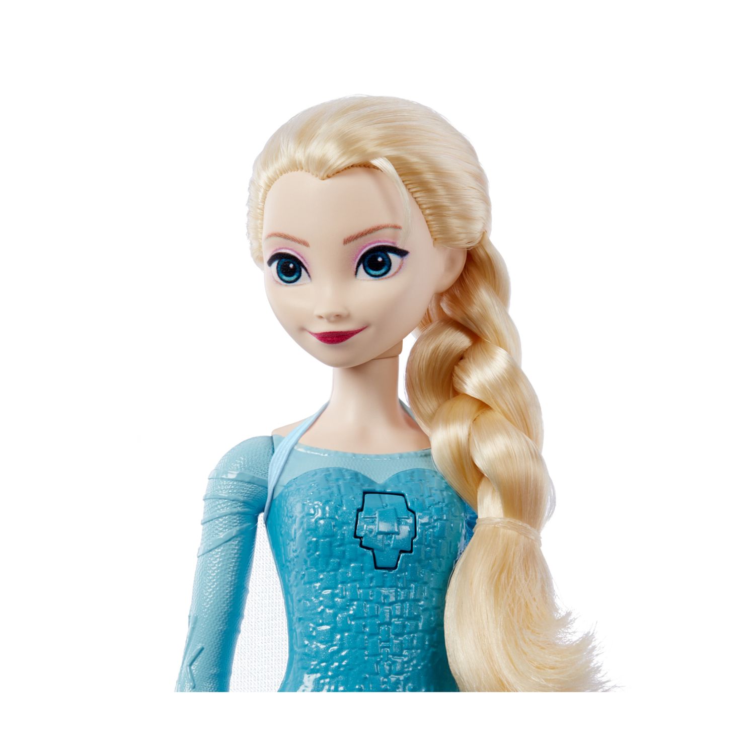 Mattel disney frozen - elsa cantante, bambola bionda con abito turchese che canta la canzone "all'alba sorgerò" - Frozen