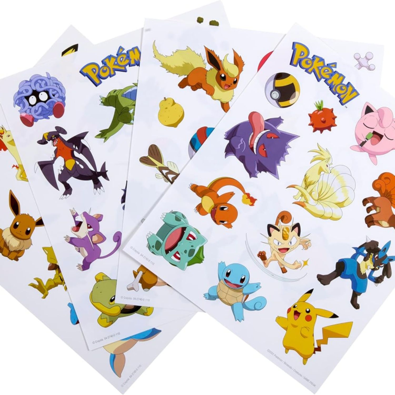 Crayola - album da colorare con sticker pokemon, 32 pagine divertenti e 4 fogli di adesivi inclusi, 04-2740 - POKEMON