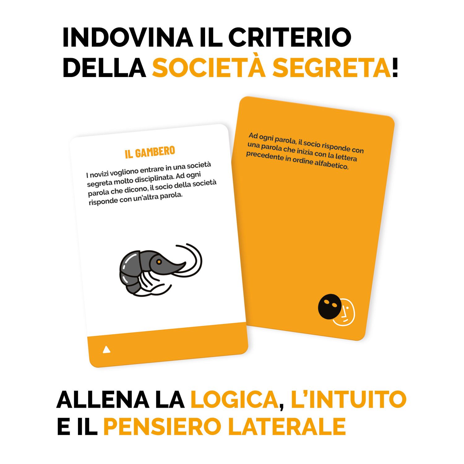 Società segrete - scopri i codici nascosti e allena il pensiero laterale! un party game divertentissimo, che allena la logica e il pensiero laterale. - LUDIC
