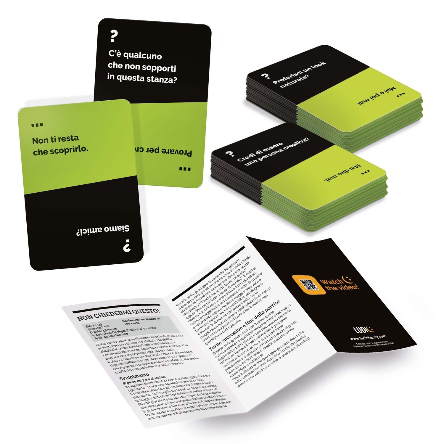 Non chiedermi questo! - il gioco psicologico delle domande e delle risposte. un party game brillante che stimola le relazioni e la dialettica! - LUDIC