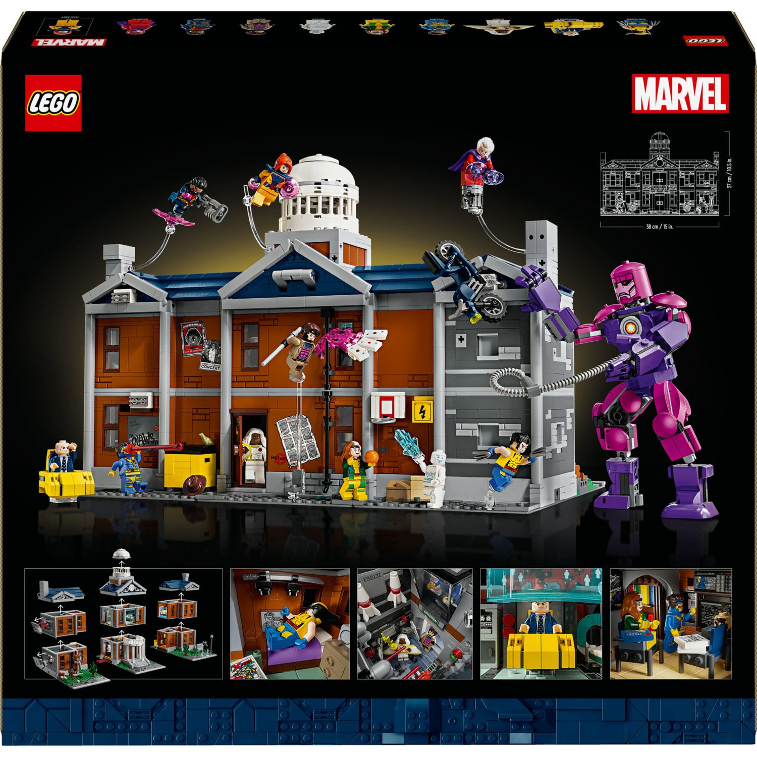 Lego marvel 76294 x-men: x-mansion, kit di modellismo adulti, modellino da costruire con 10 personaggi, regalo uomo o donna - LEGO SUPER HEROES, Lego