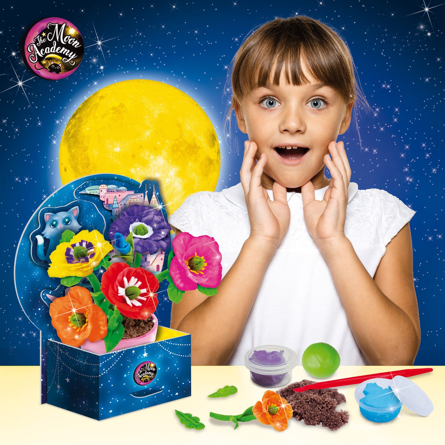 Moon academy i fiori della luna – attività manuale e creativa per bambine - LISCIANI