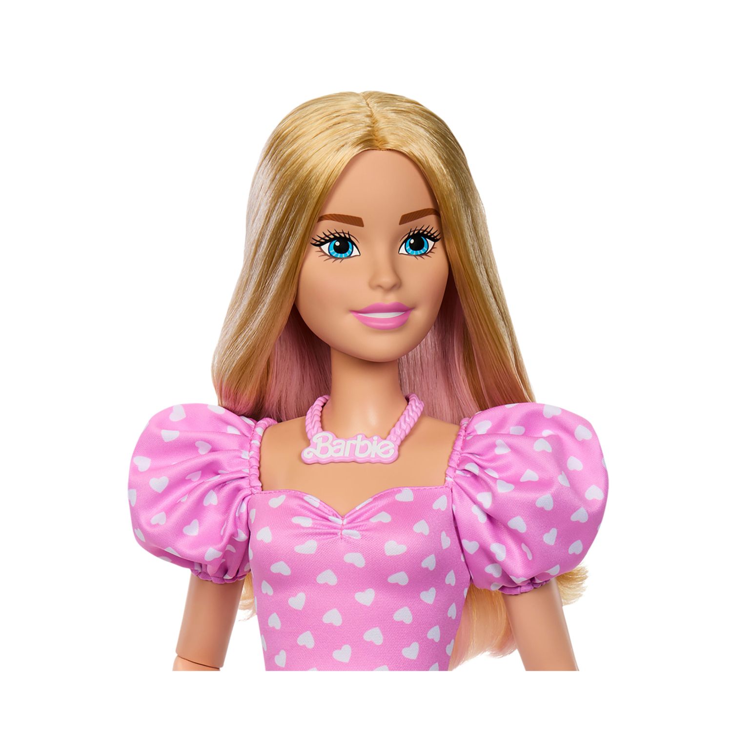 Barbie - grande amica, bambola bionda alta 71 cm con top rosa, gonna in denim e stivali da cowboy, accessori inclusi - Barbie