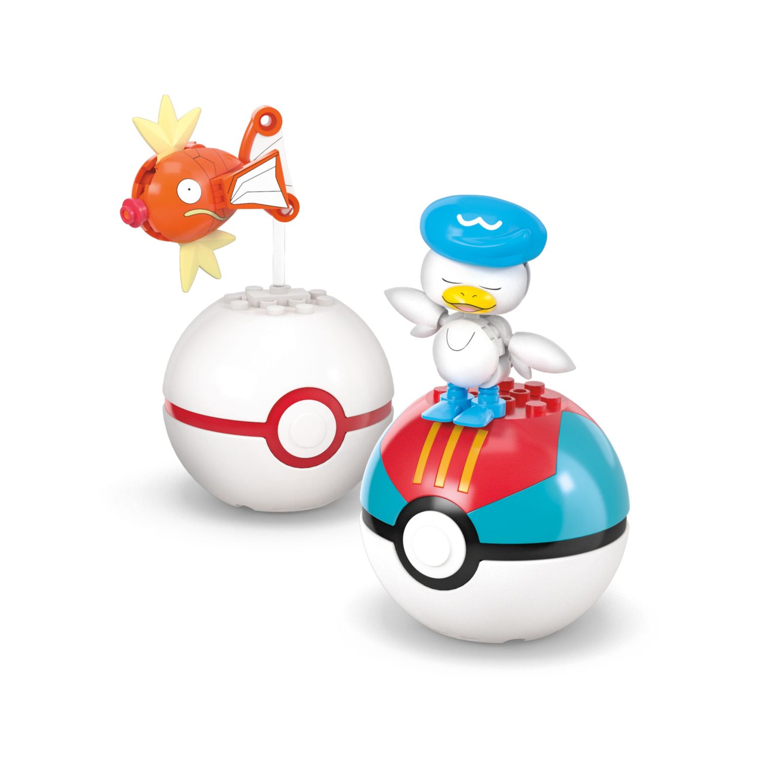 Mega pokémon - squadra di tipo acqua, set da costruire con 79 pezzi, include include 4 pokémon e 4 pokéball - POKEMON