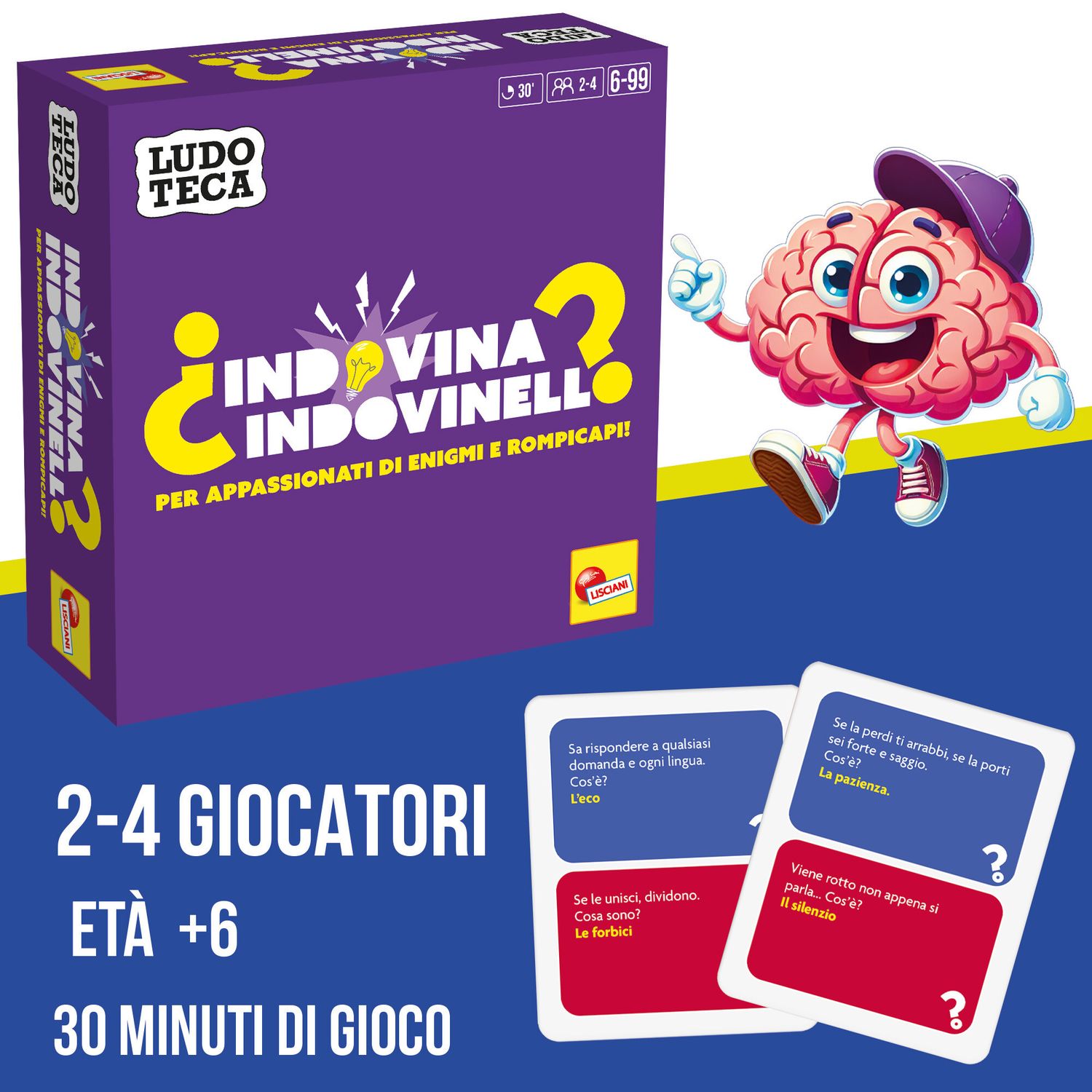 Ludoteca pocket indovina indovinello – gioco di indovinelli per tutta la famiglia - LISCIANI