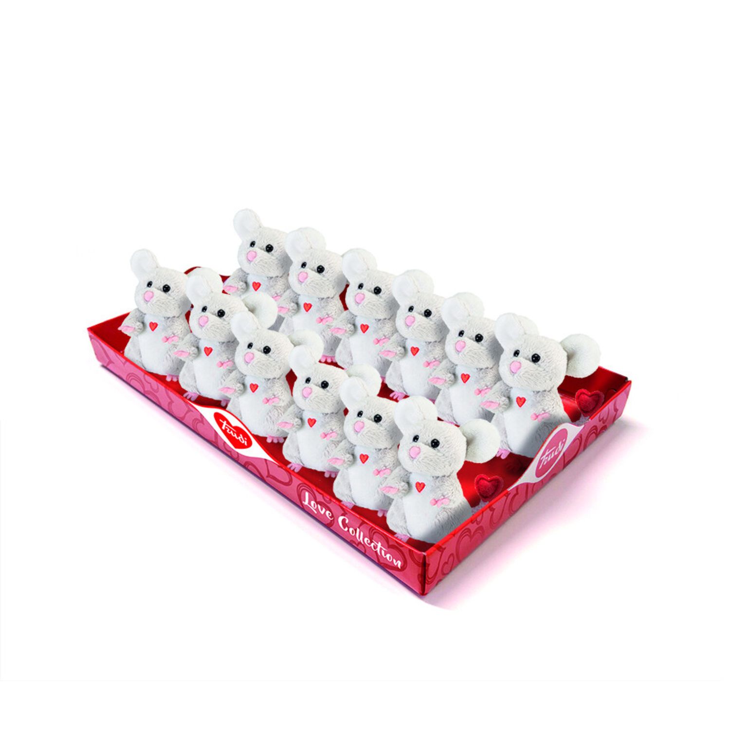 Peluche singolo topino cuori - trudi - Trudi