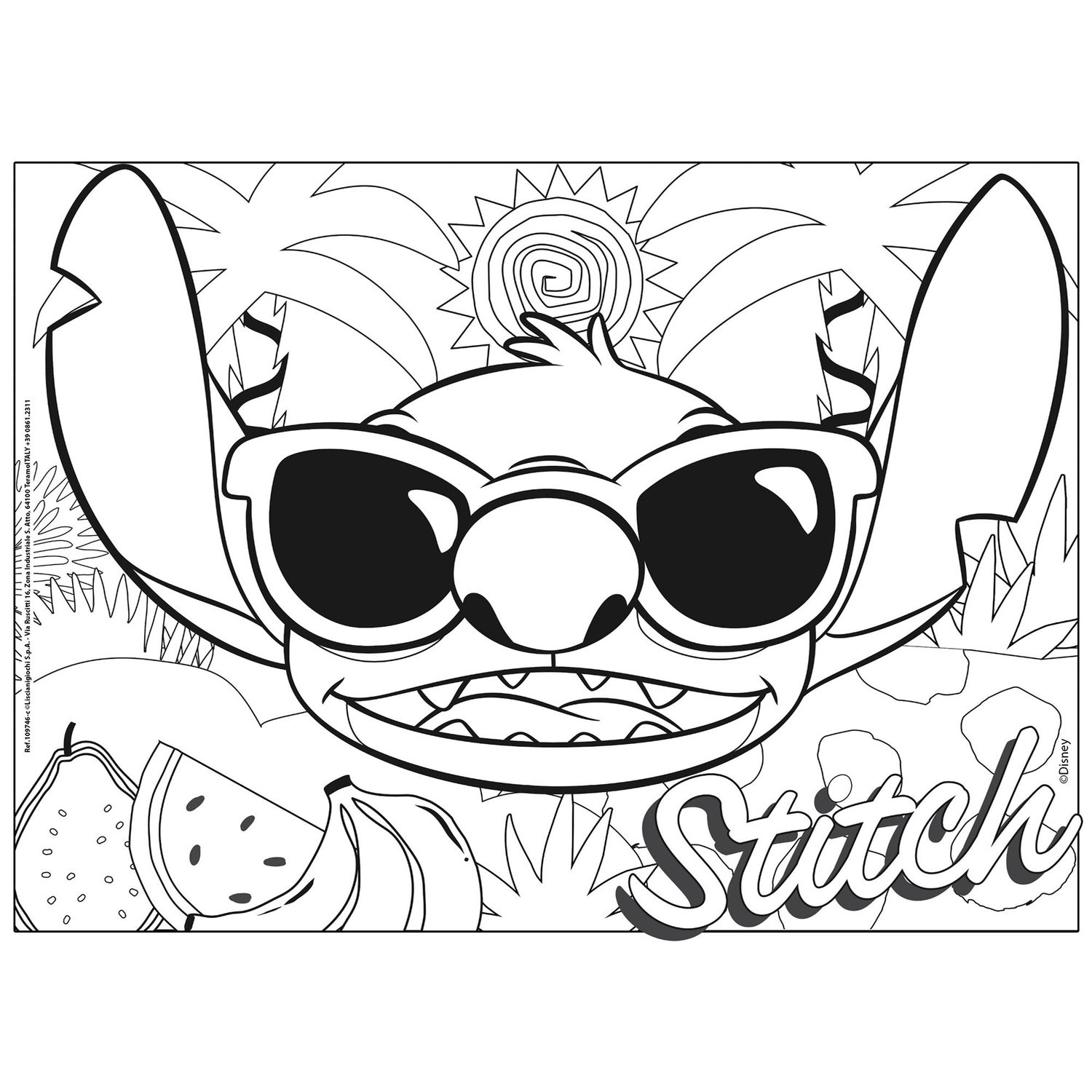 Puzzle df maxi floor 4x48 lilo & stitch – set di 4 puzzle disney da 48 pezzi - LISCIANI, Disney Stitch