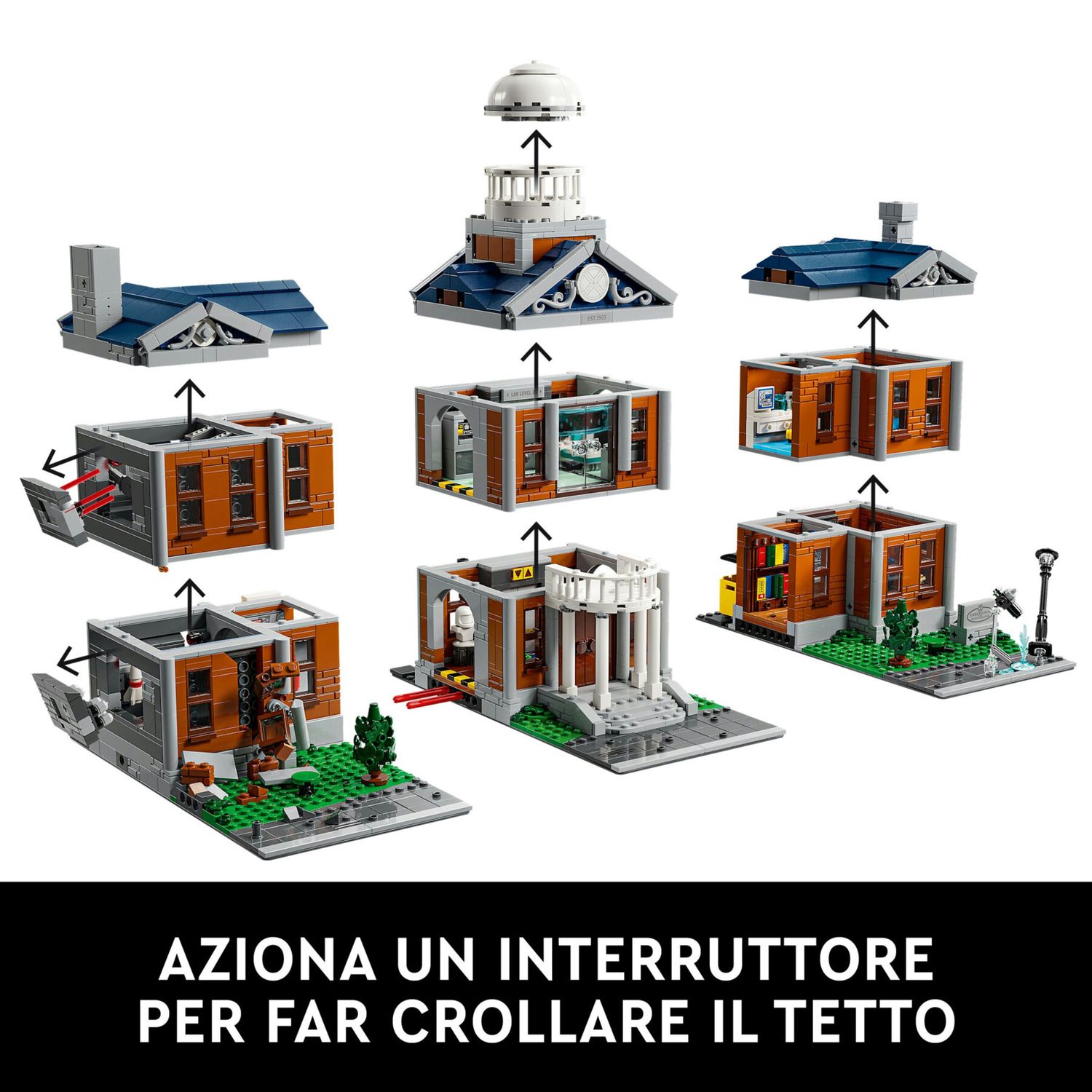 Lego marvel 76294 x-men: x-mansion, kit di modellismo adulti, modellino da costruire con 10 personaggi, regalo uomo o donna - LEGO SUPER HEROES, Lego