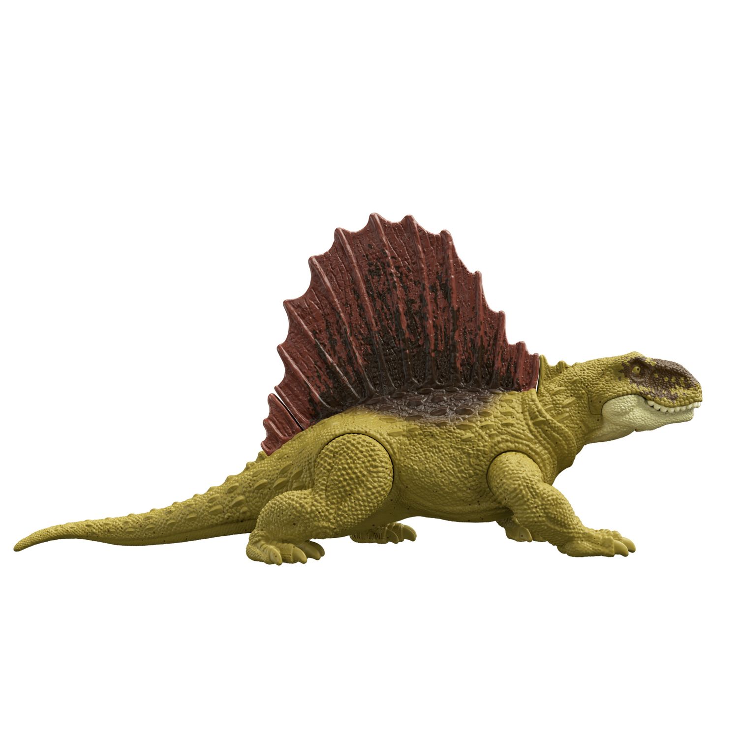 Mattel jurassic world - dimetrodonte pericolo giurassico, dinoasuro snodato con dettagli autentici, specie di medie dimensioni - Jurassic World