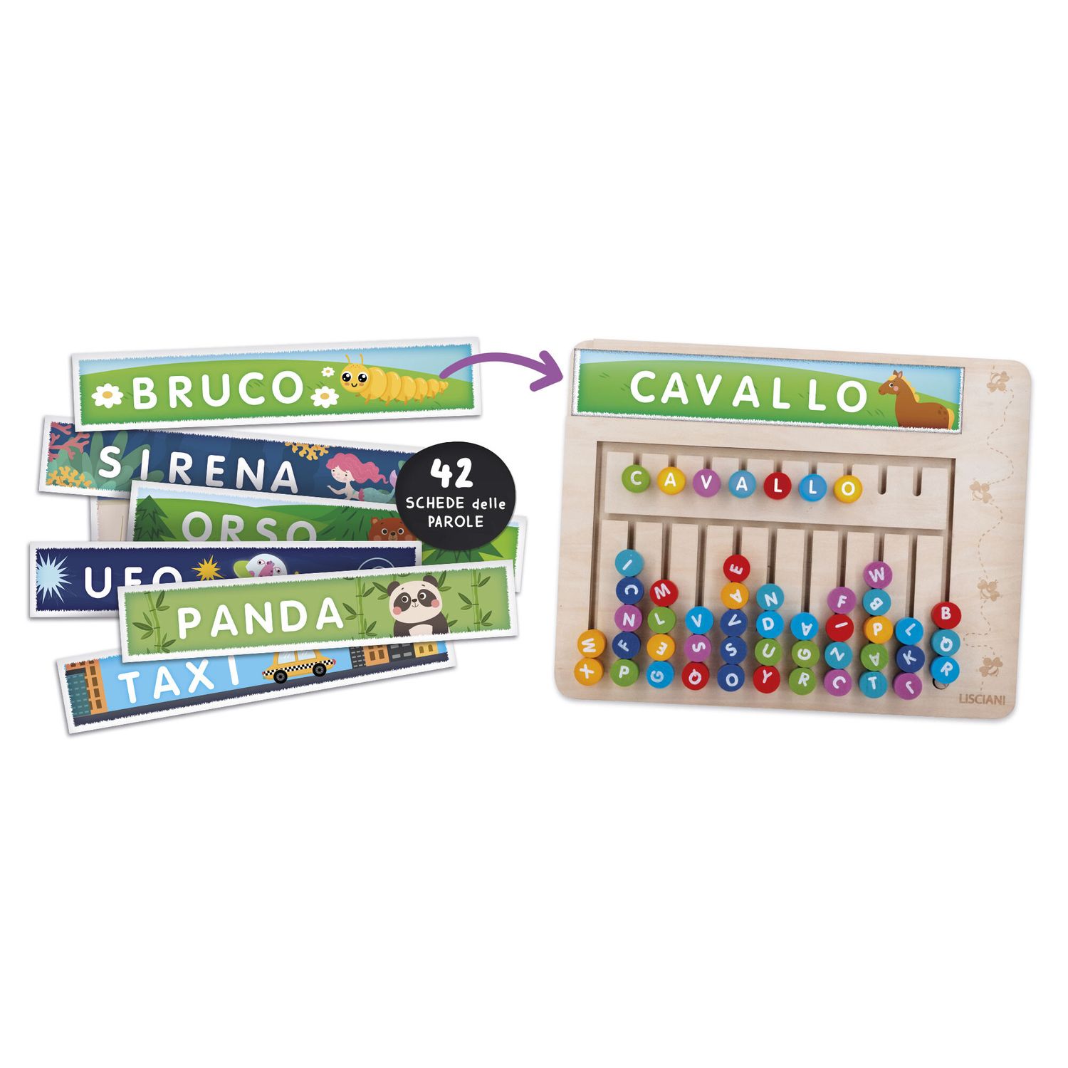 Carotina utilissimi crea parole – gioco di composizione parole educativo - LISCIANI