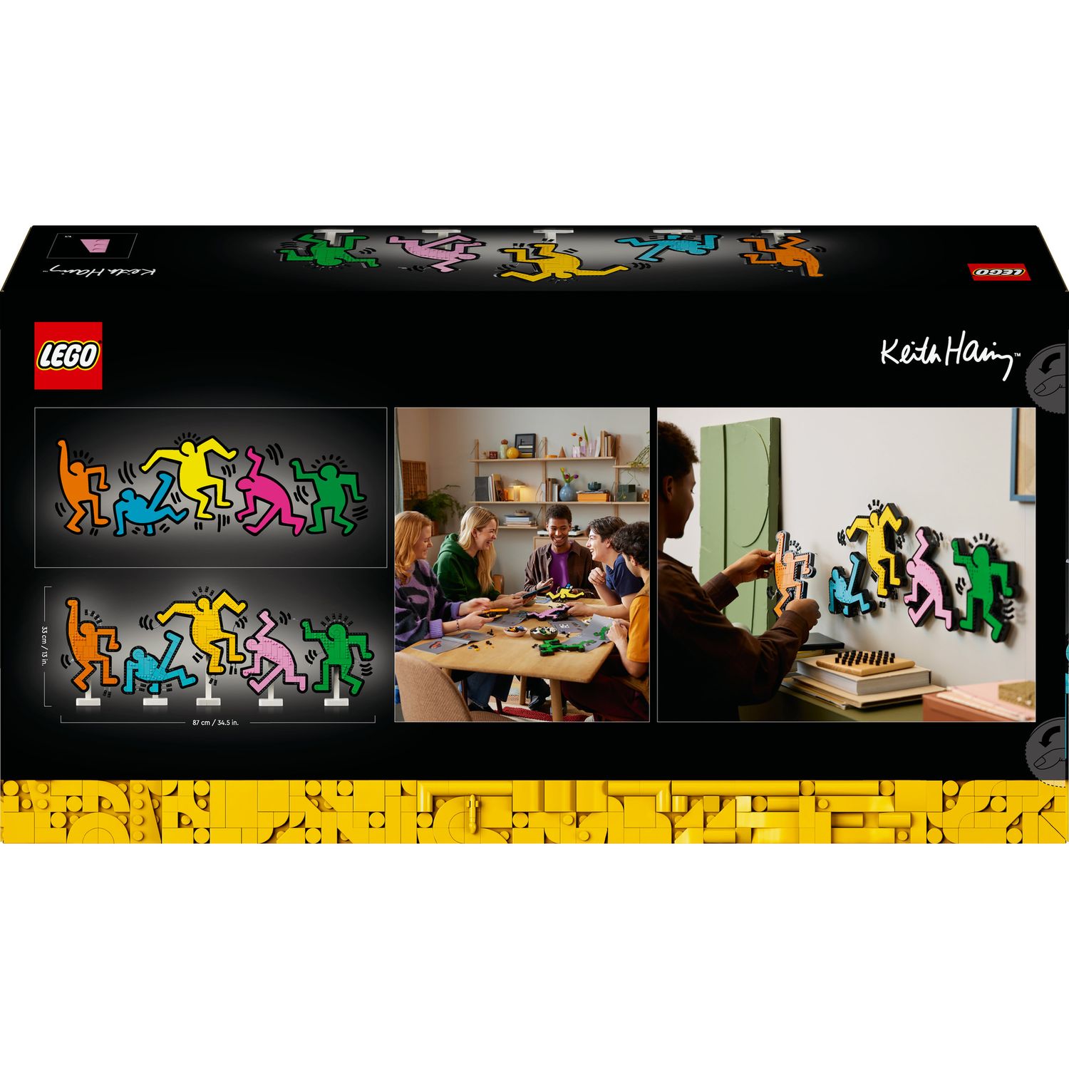 Lego art keith haring 31216 – opera da parete con figure danzanti, idea regalo per adulti creativi - LEGO Art, Lego