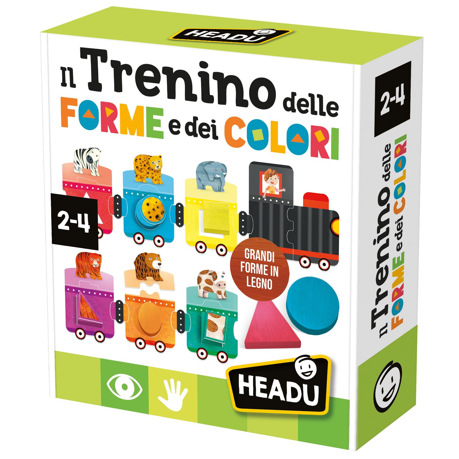 Trenino delle forme e dei colori – gioco educativo per bambini - 24m+ - headu - HEADU