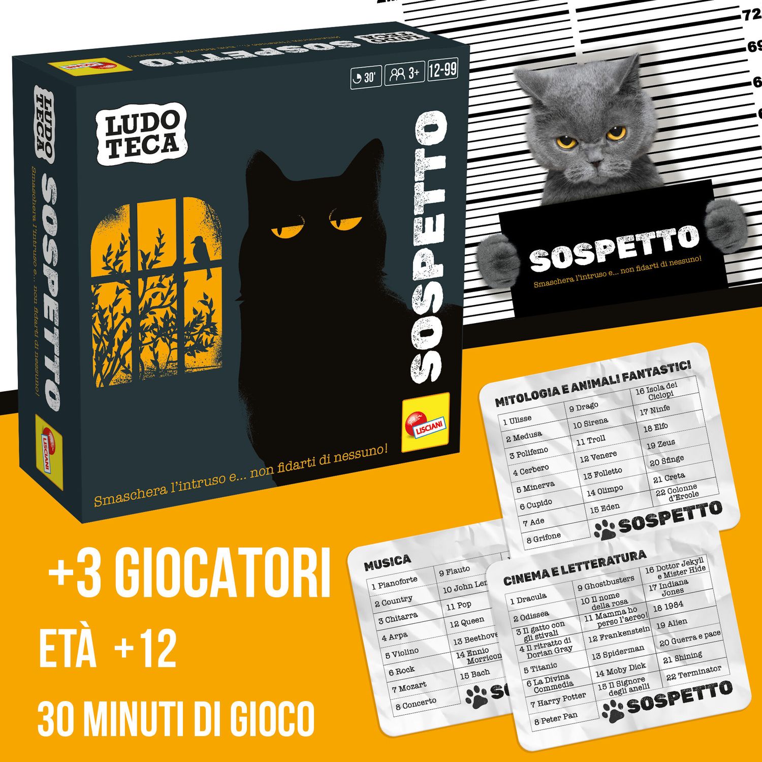 Ludoteca pocket sospetto – gioco di intuizione e mistero da portare ovunque - LISCIANI