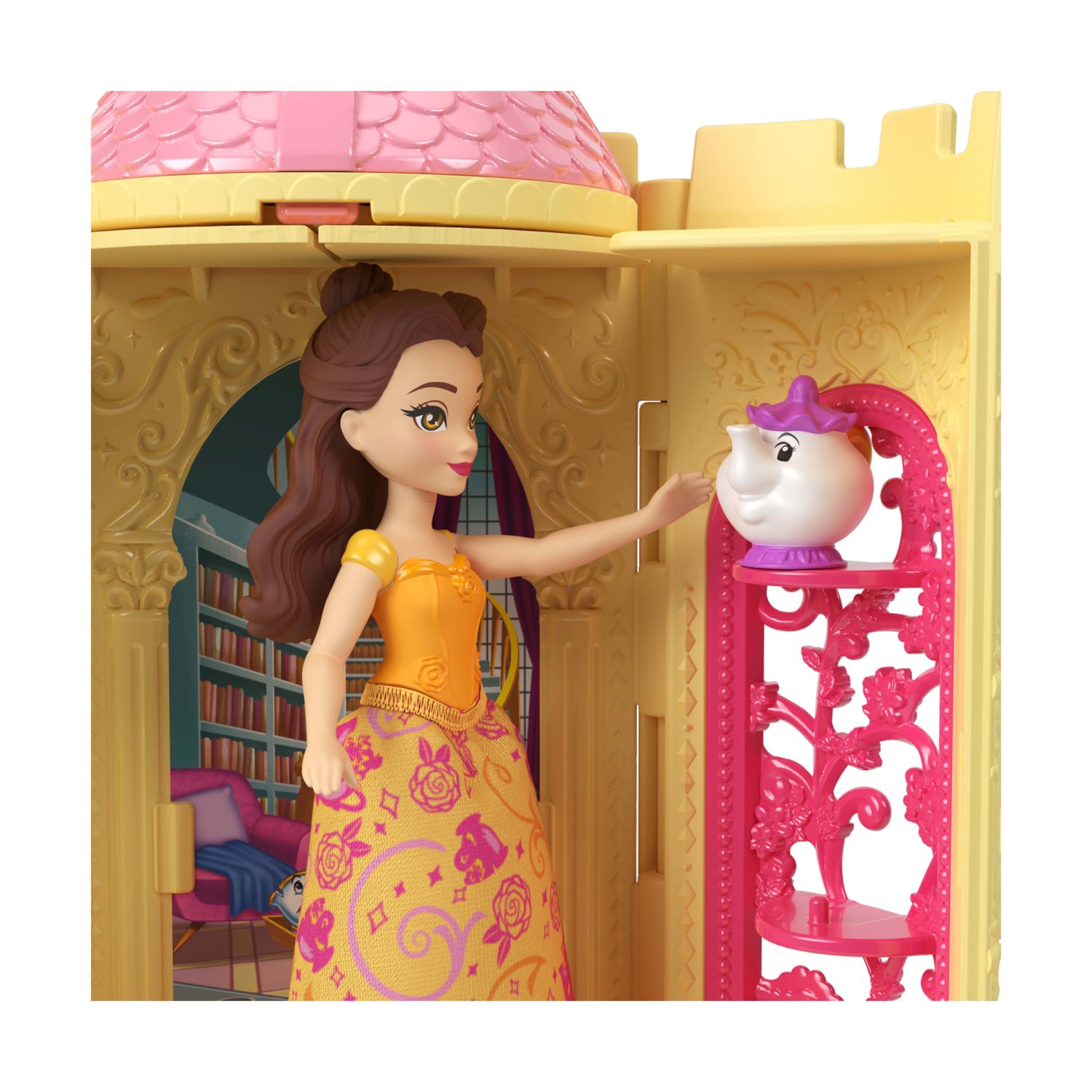 Mattel disney princess - torre a sorpresa, set con mini bambola del mondo disney e accessori a sorpresa inclusi - DISNEY PRINCESS