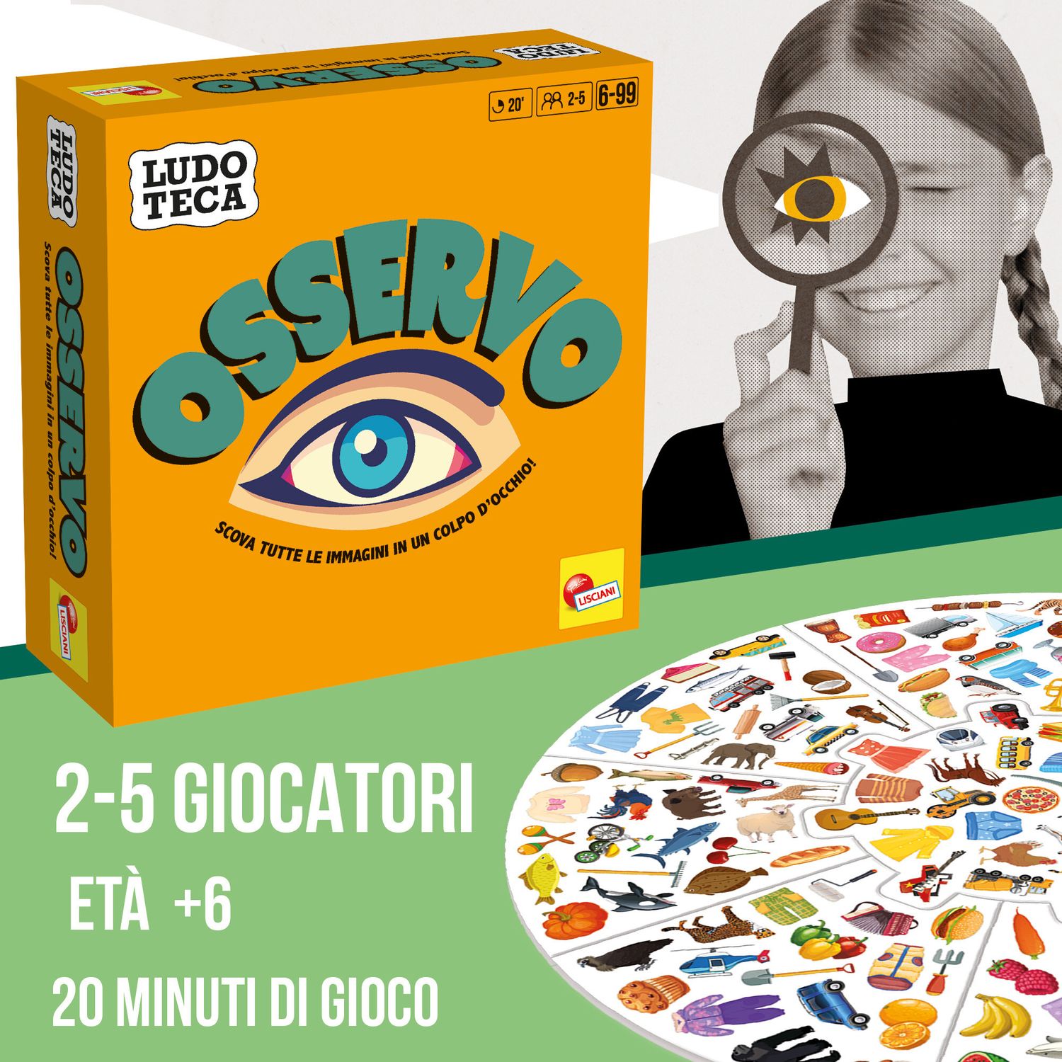 Ludoteca pocket sospetto – gioco di intuizione e mistero da portare ovunque - LISCIANI