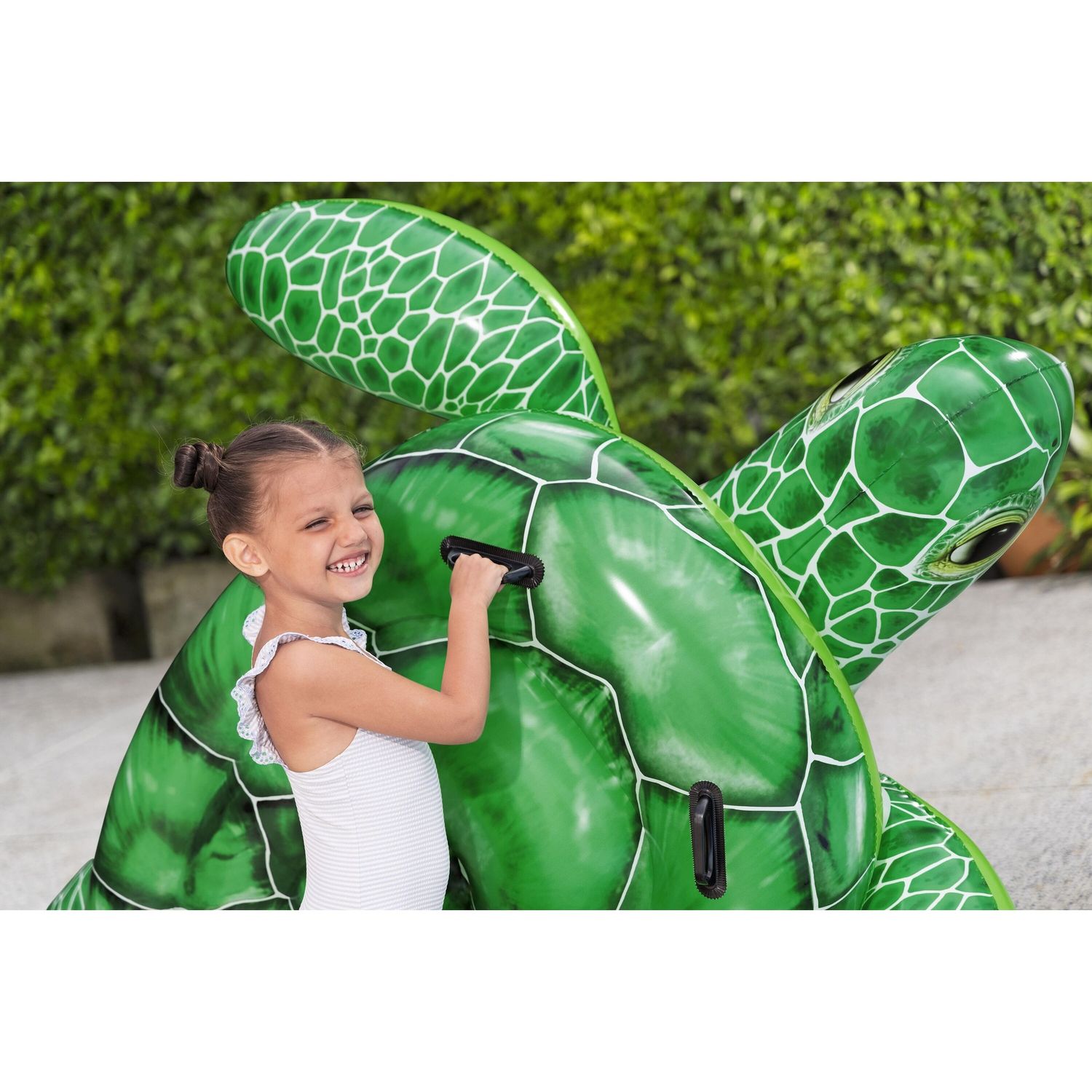 Bestway rider tidal turtle - gonfiabile a forma di tartaruga per bambini - 3+ - Bestway