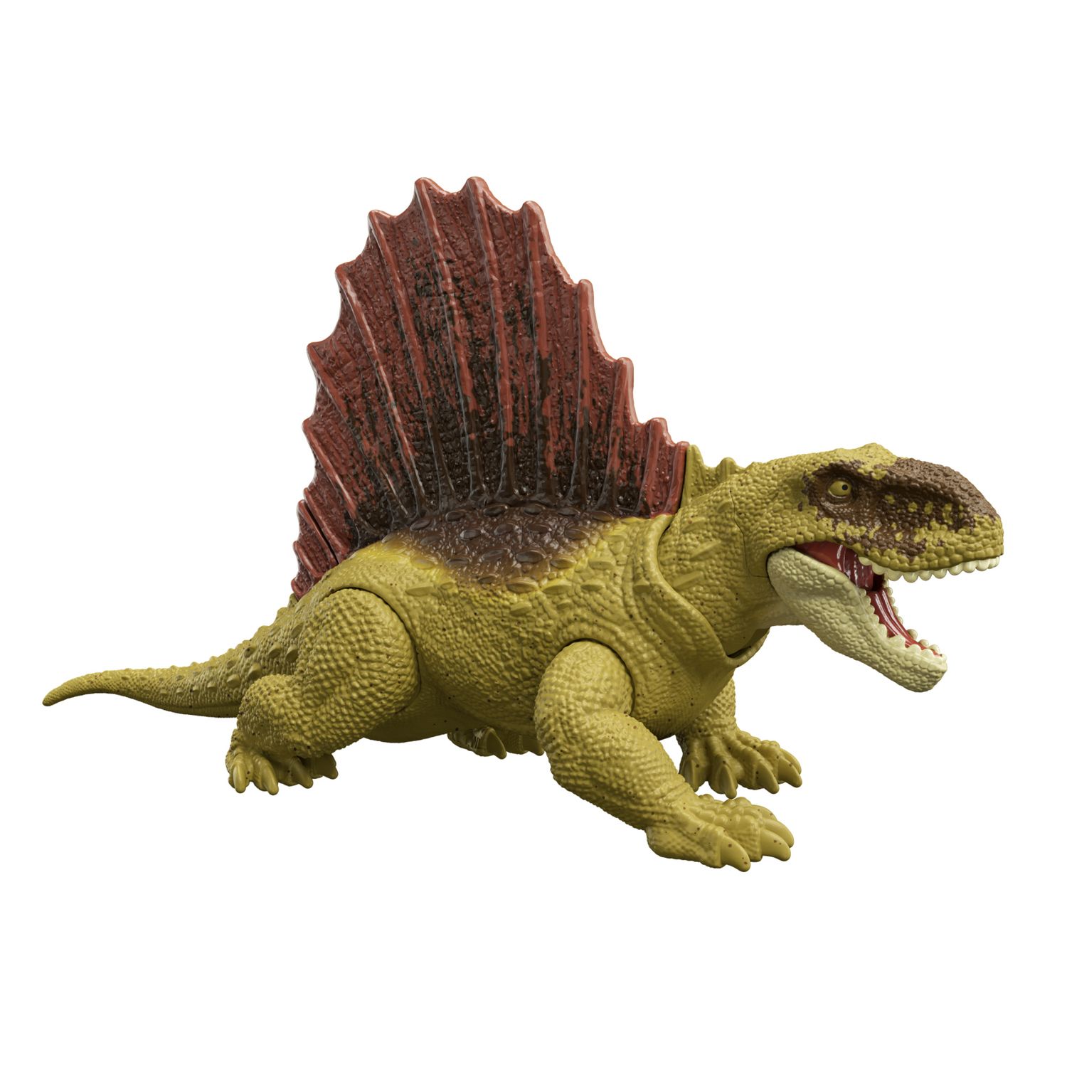 Mattel jurassic world - dimetrodonte pericolo giurassico, dinoasuro snodato con dettagli autentici, specie di medie dimensioni - Jurassic World