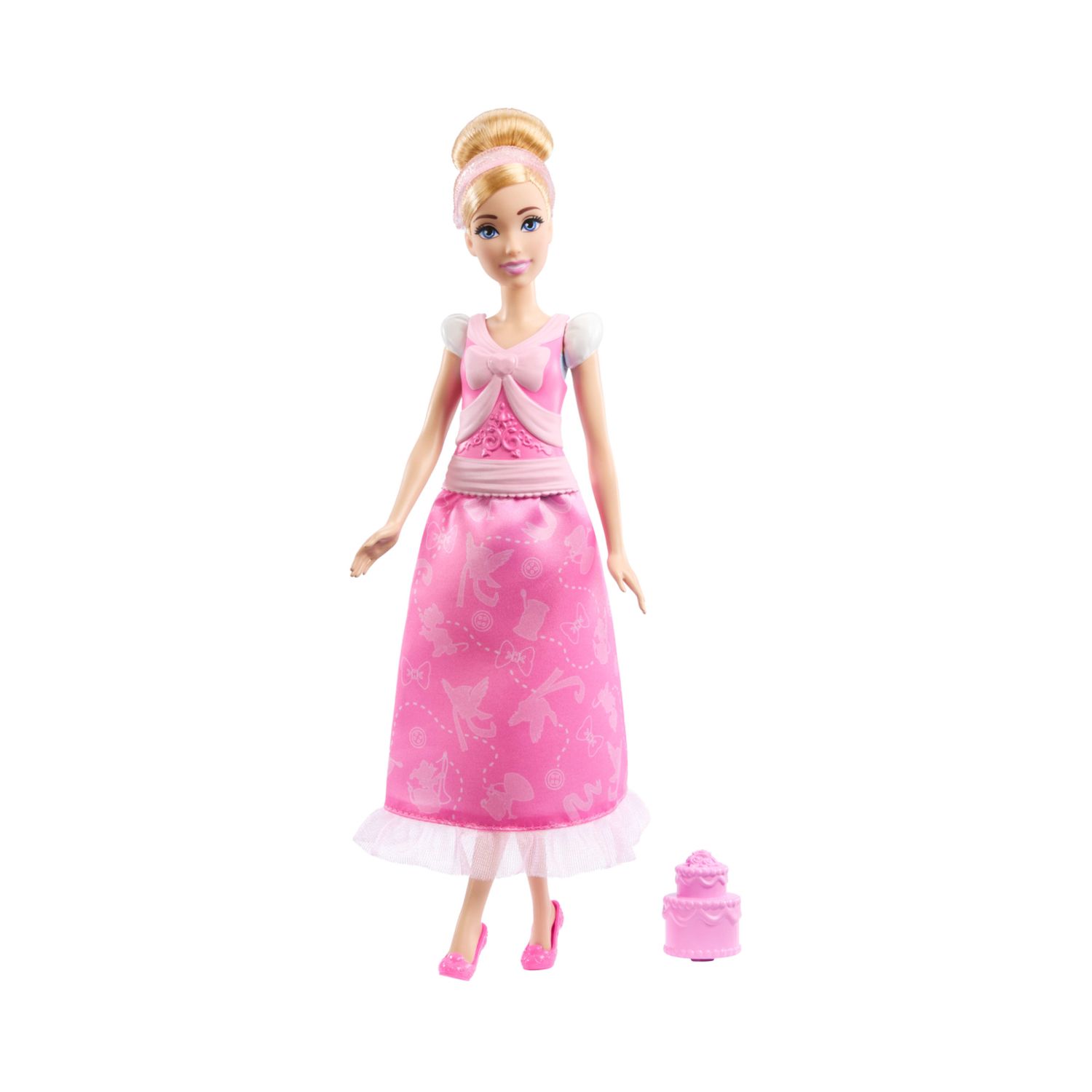 Mattel disney princess - cenerentola 2 storie in 1, bambola alla moda ispirata al film con 2 look intercambiabili - DISNEY PRINCESS