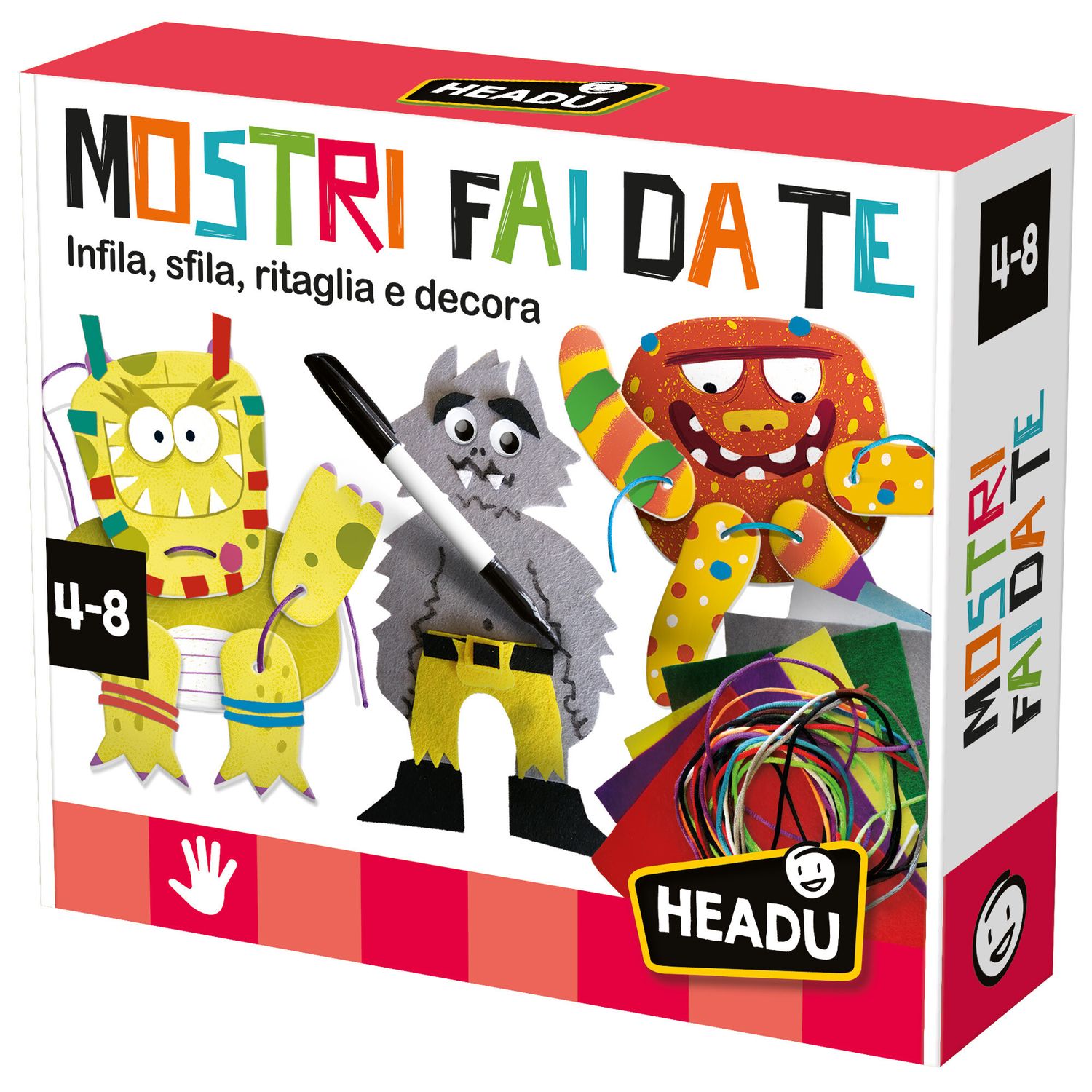 Mostri fai da te – kit creativo per costruire mostri buffi - 4+ - headu - HEADU