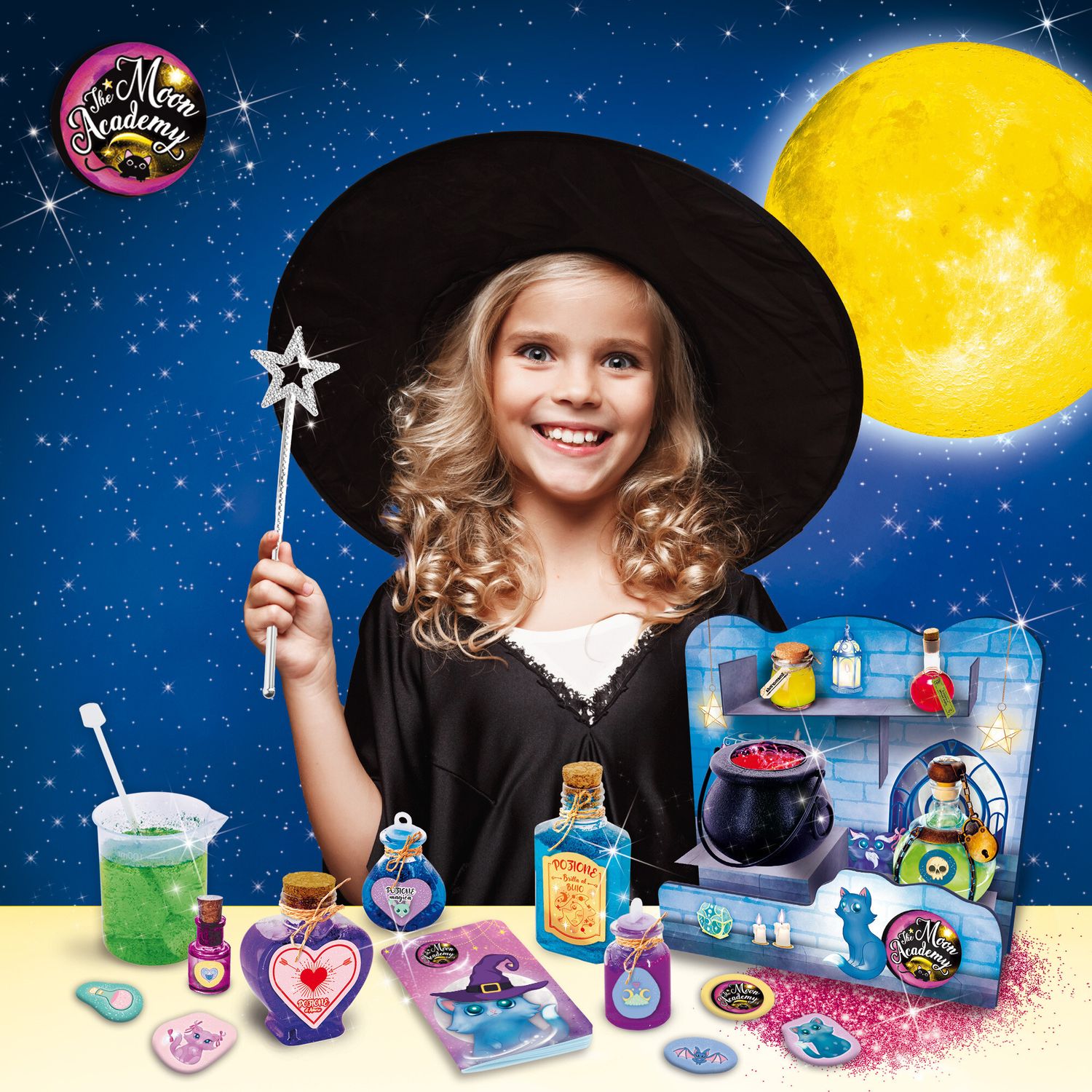 Moon academy le streghe della luna – kit creativo magico per piccole sognatrici - LISCIANI