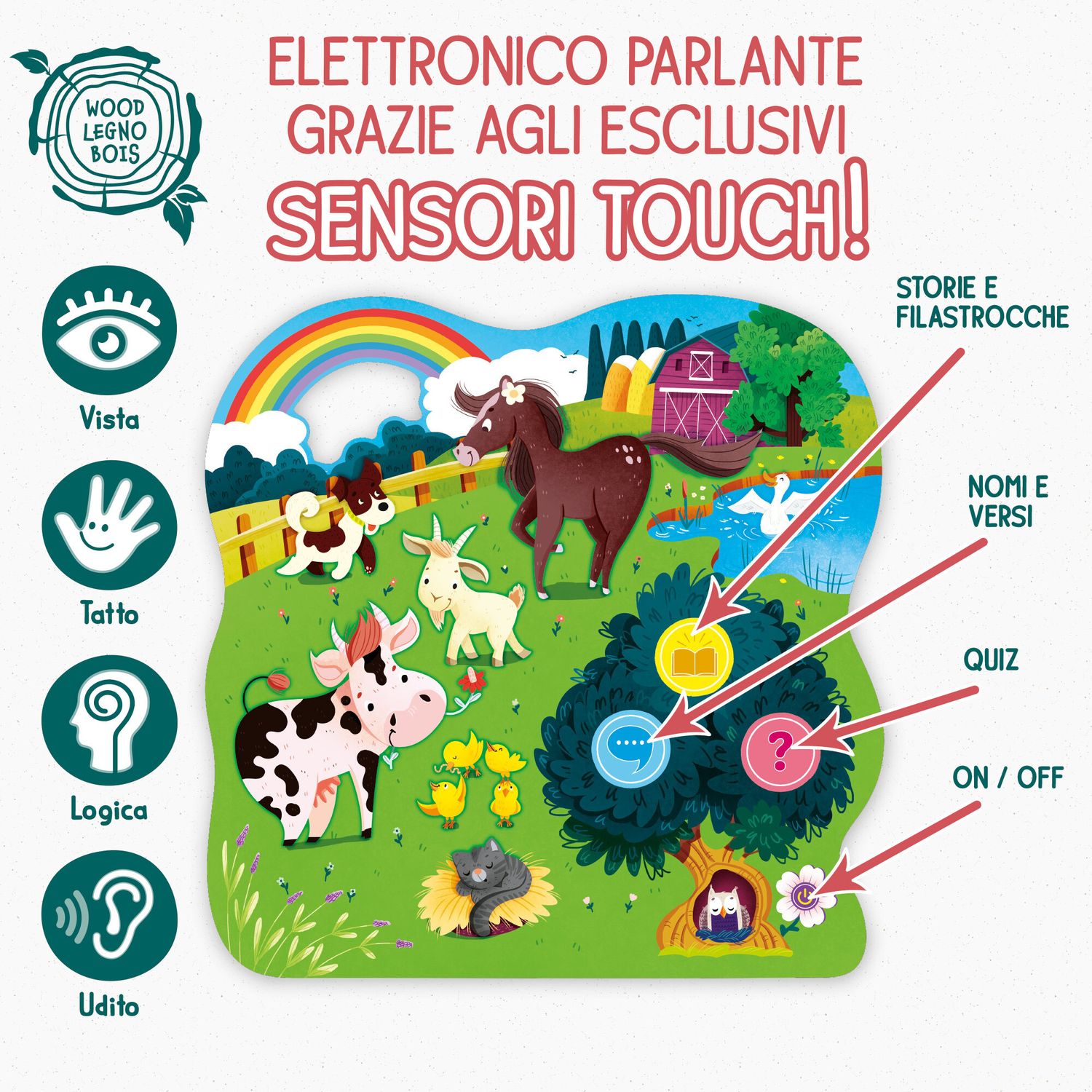 Montessori le storie della fattoria – libro e gioco educativo per bambini - LISCIANI