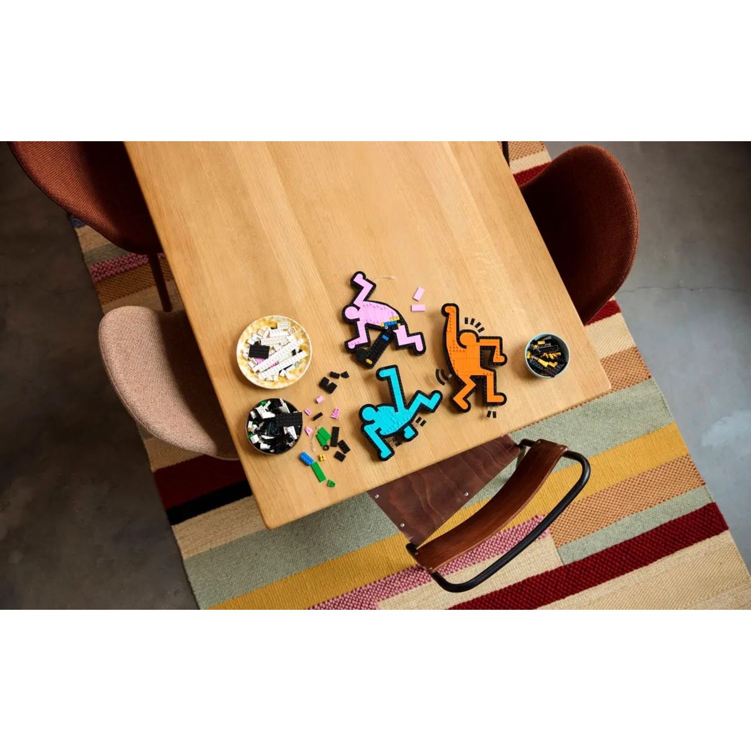 Lego art keith haring 31216 – opera da parete con figure danzanti, idea regalo per adulti creativi - LEGO Art, Lego