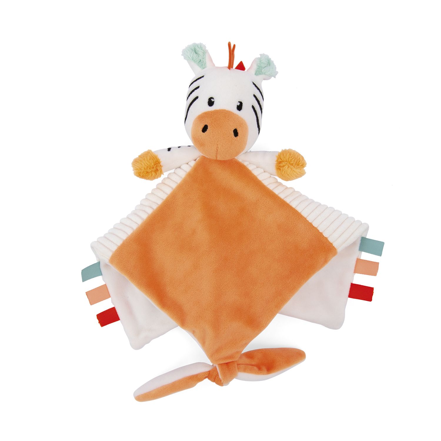 Doudou quadrato zebra zaki - baby smile - BABY SMILE