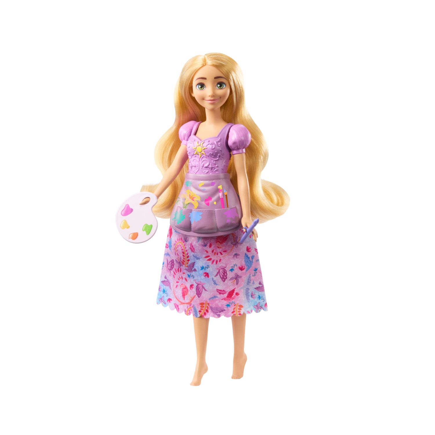 Mattel disney princess - rapunzel 2 storie in 1, bambola alla moda ispirata al film rapunzel con 2 look intercambiabili - DISNEY PRINCESS