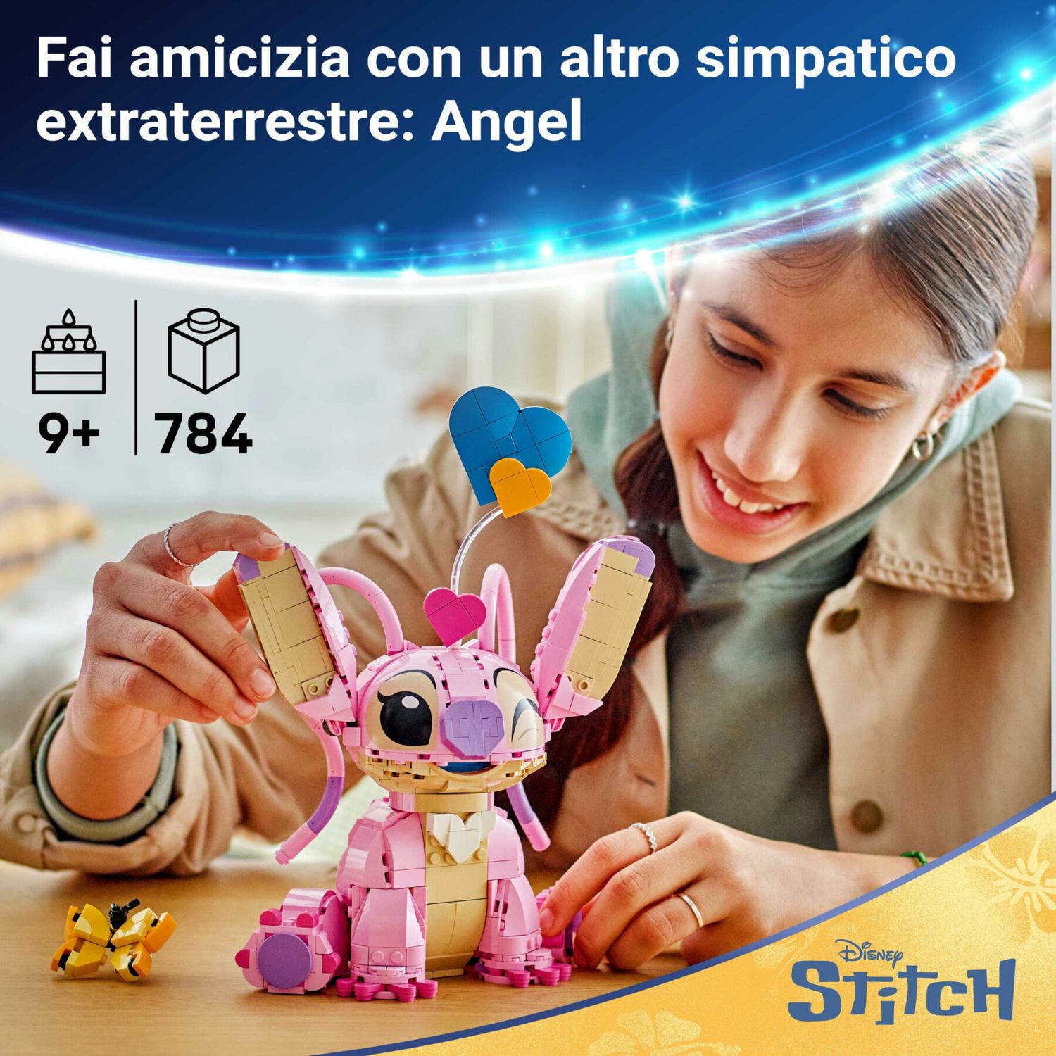 Lego disney 43257 angel lilo & stitch: personaggio, palloncini 9+ - Disney, Lego