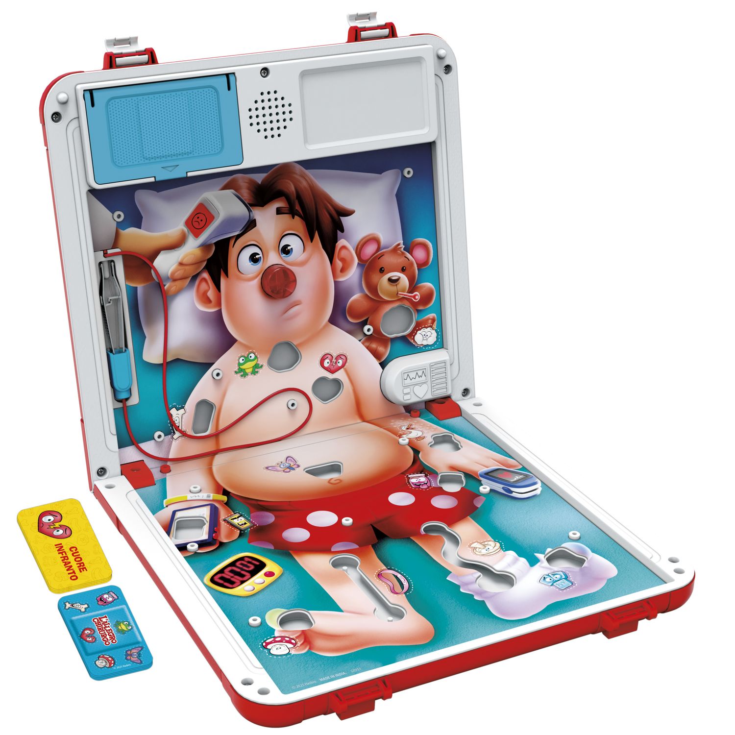 L'allegro chirurgo, gioco da tavolo elettronico con valigetta tutto in uno - 2 modi di giocare - dai 6 anni in su -1 o più giocatori -10 min. - HASBRO GAMING