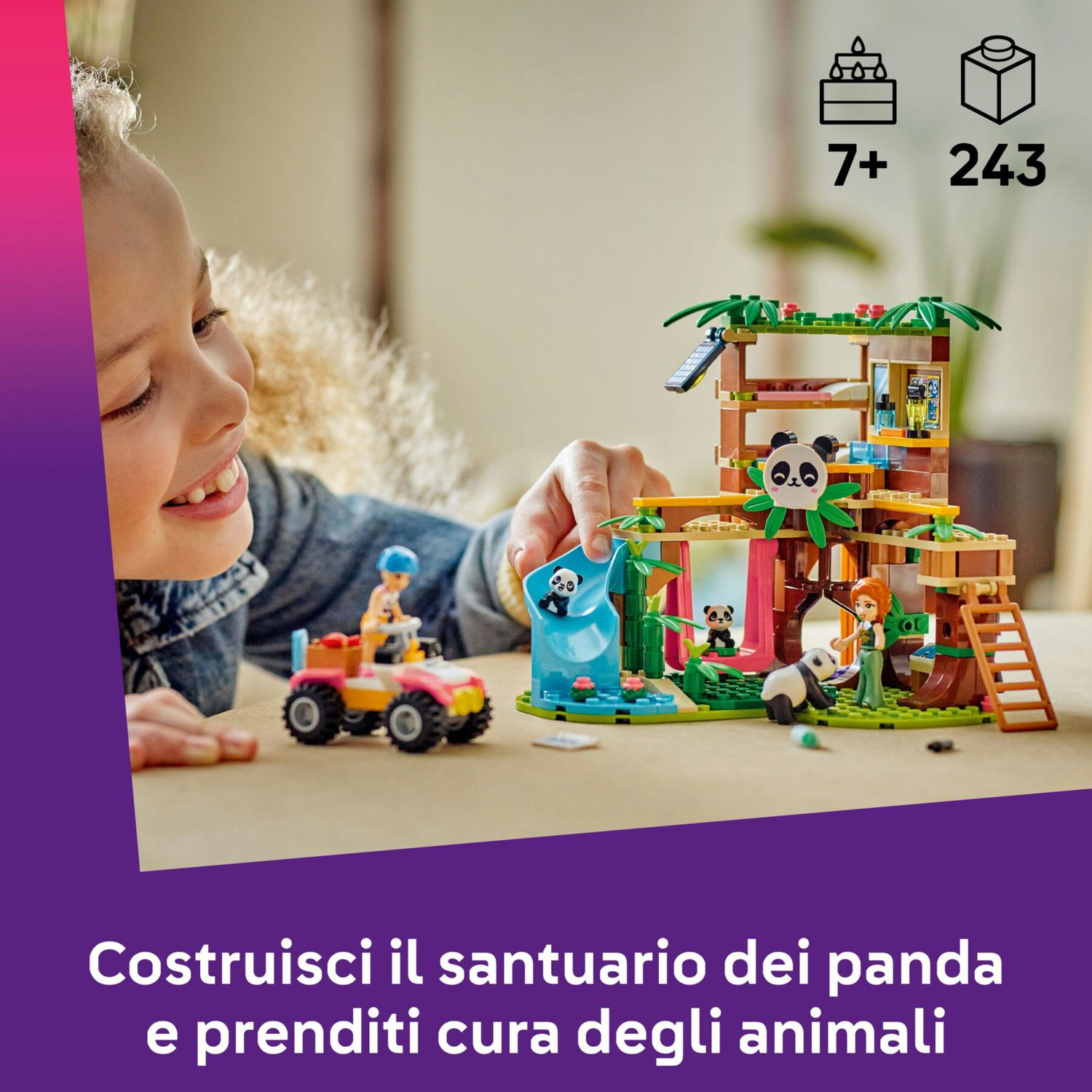 Lego friends 42648 santuario panda: casa albero, veicolo, 2 doll - LEGO FRIENDS, Lego