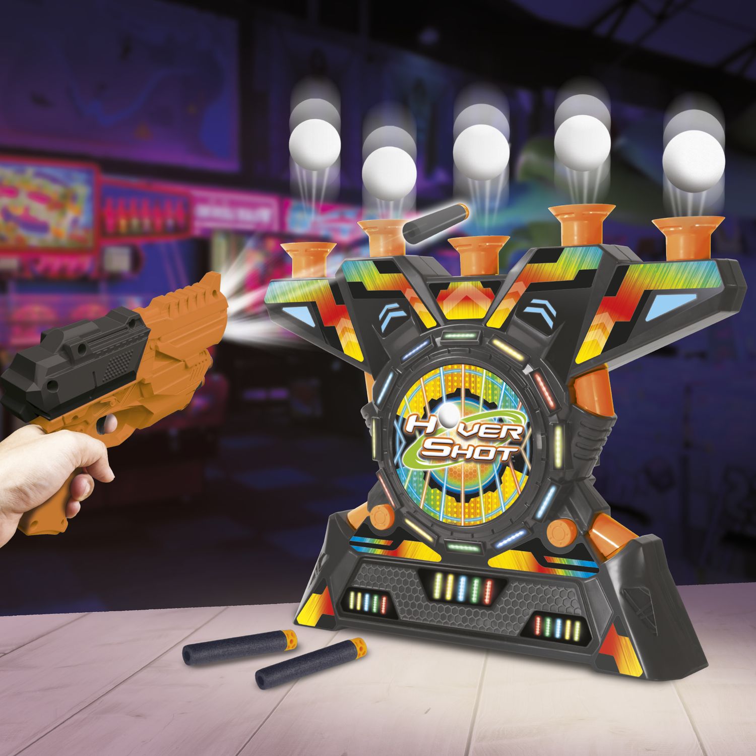 Hover shot – gioco di tiro con palline galleggianti e blaster per bambini - zig zag - ZIG ZAG
